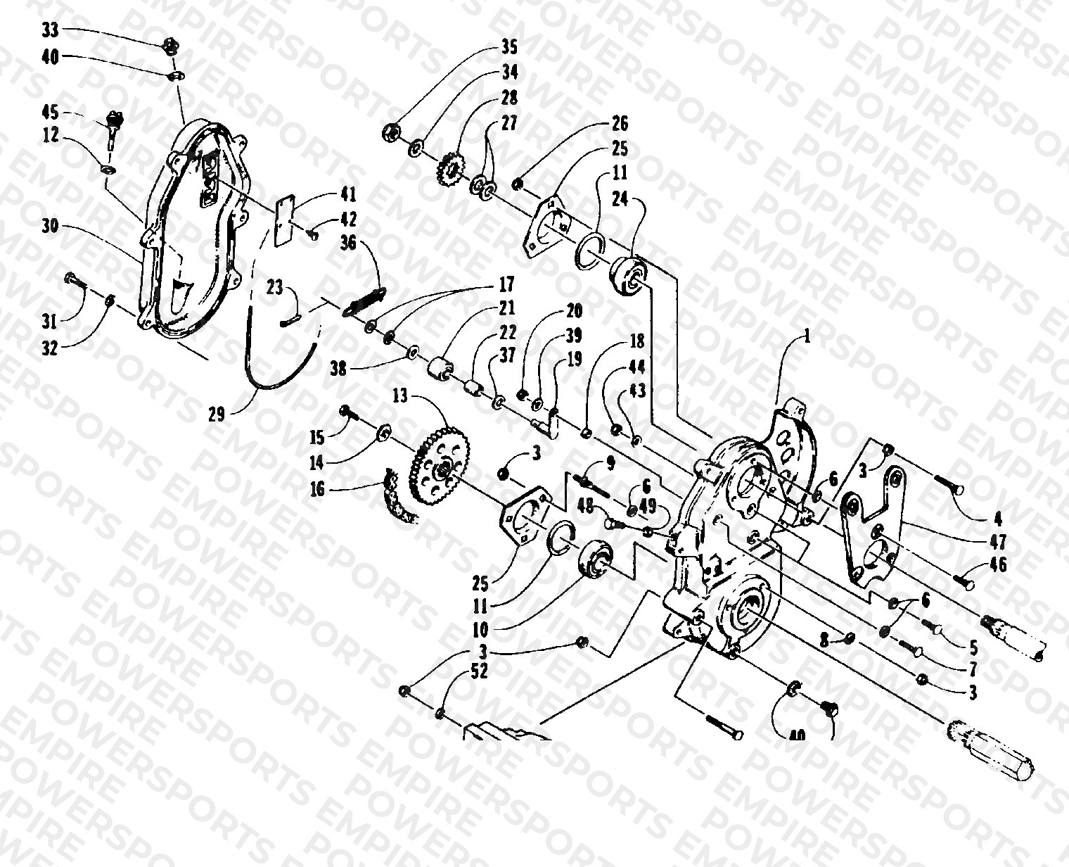 DRIVE/DROPCASE ASSEMBLY
