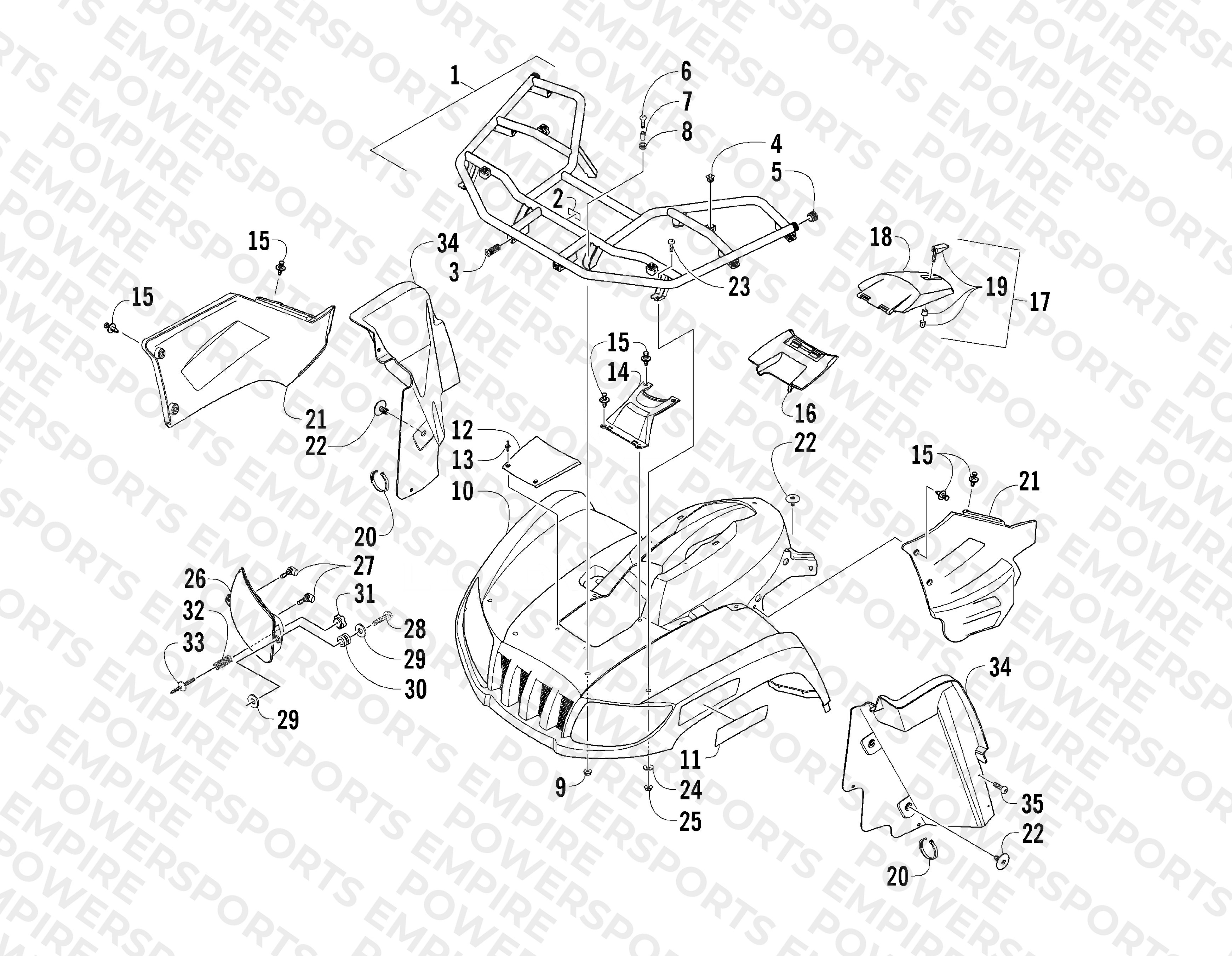 FRONT BODY PANEL ASSEMBLY