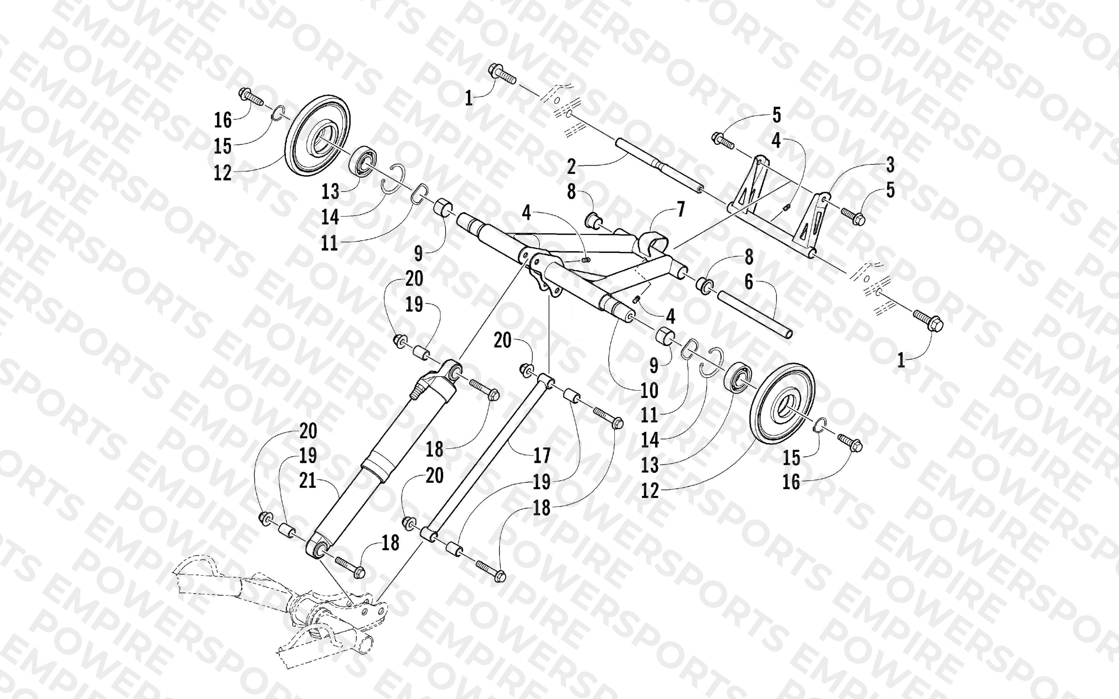 REAR SUSPENSION REAR ARM ASSEMBLY