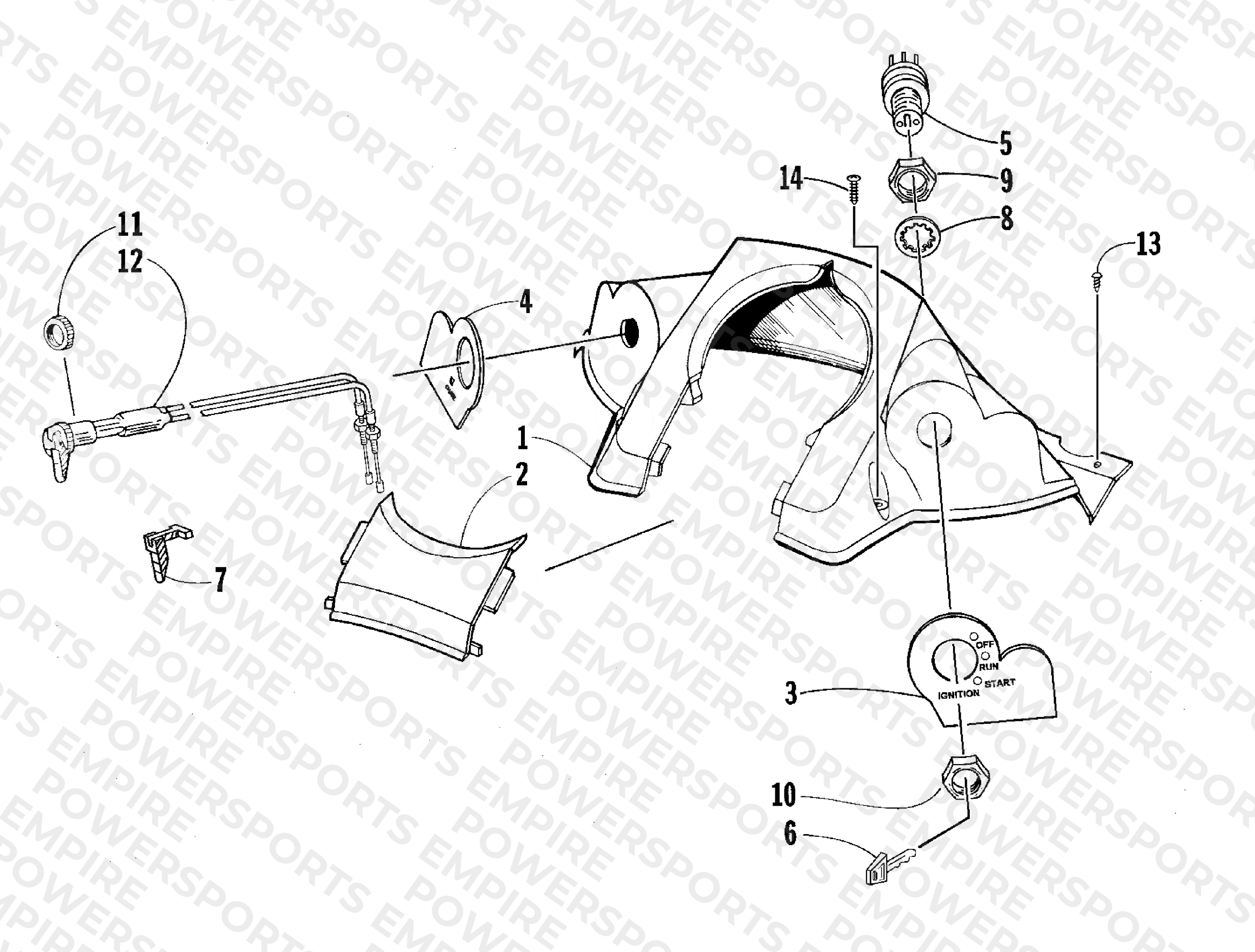 CONSOLE AND SWITCH ASSEMBLY
