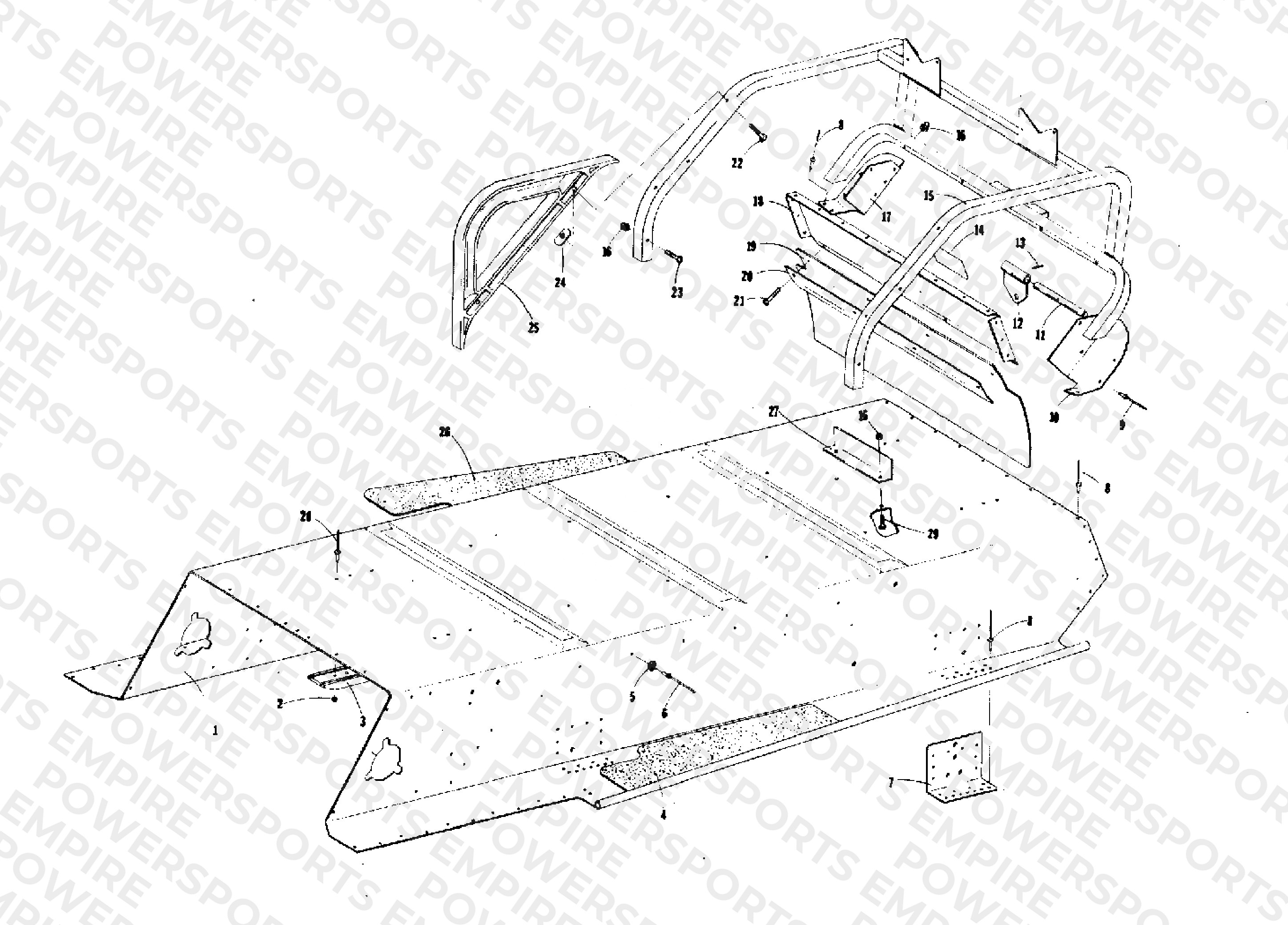 BODY TUNNEL AND REAR BUMPER