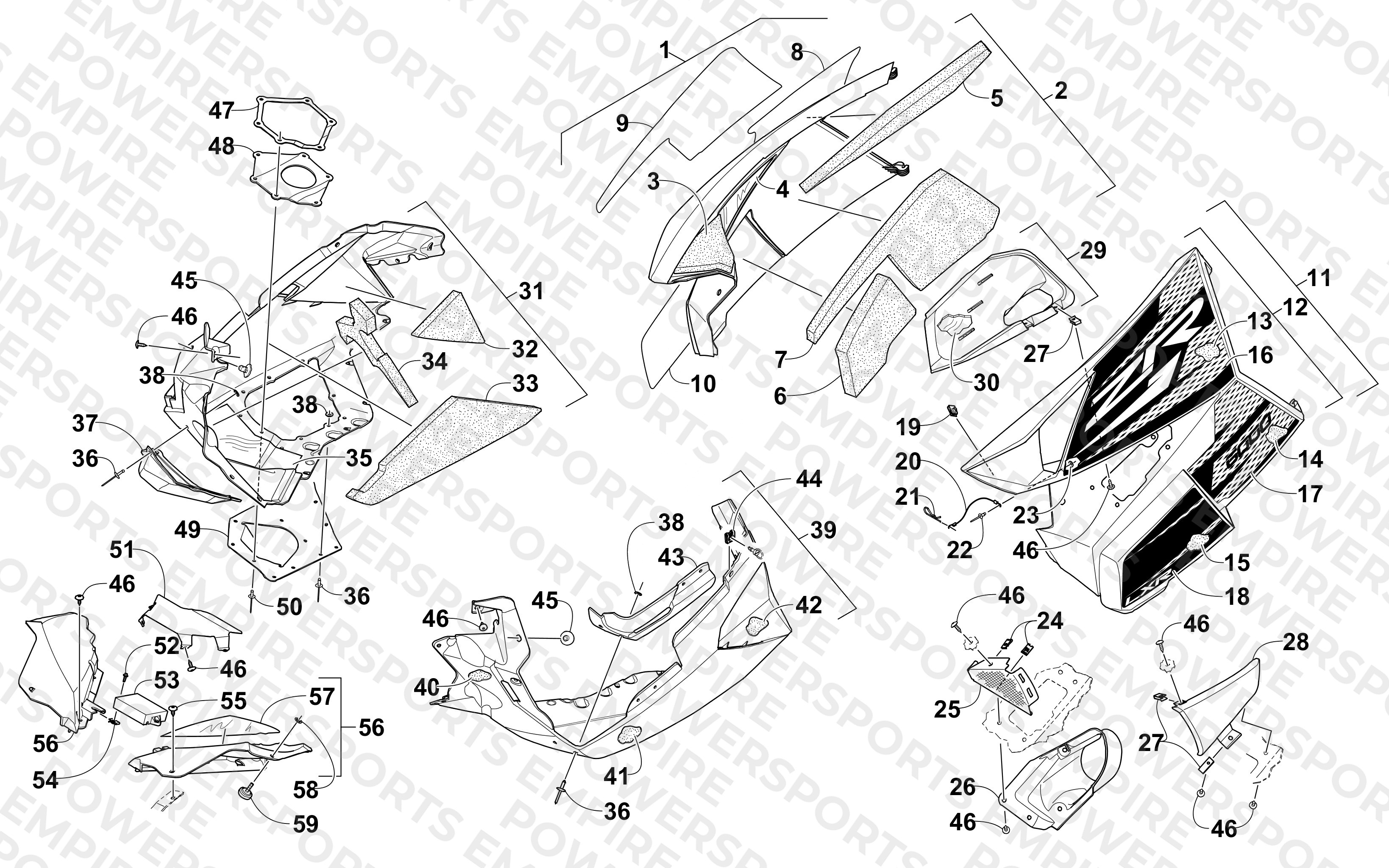 SKID PLATE AND SIDE PANEL ASSEMBLY