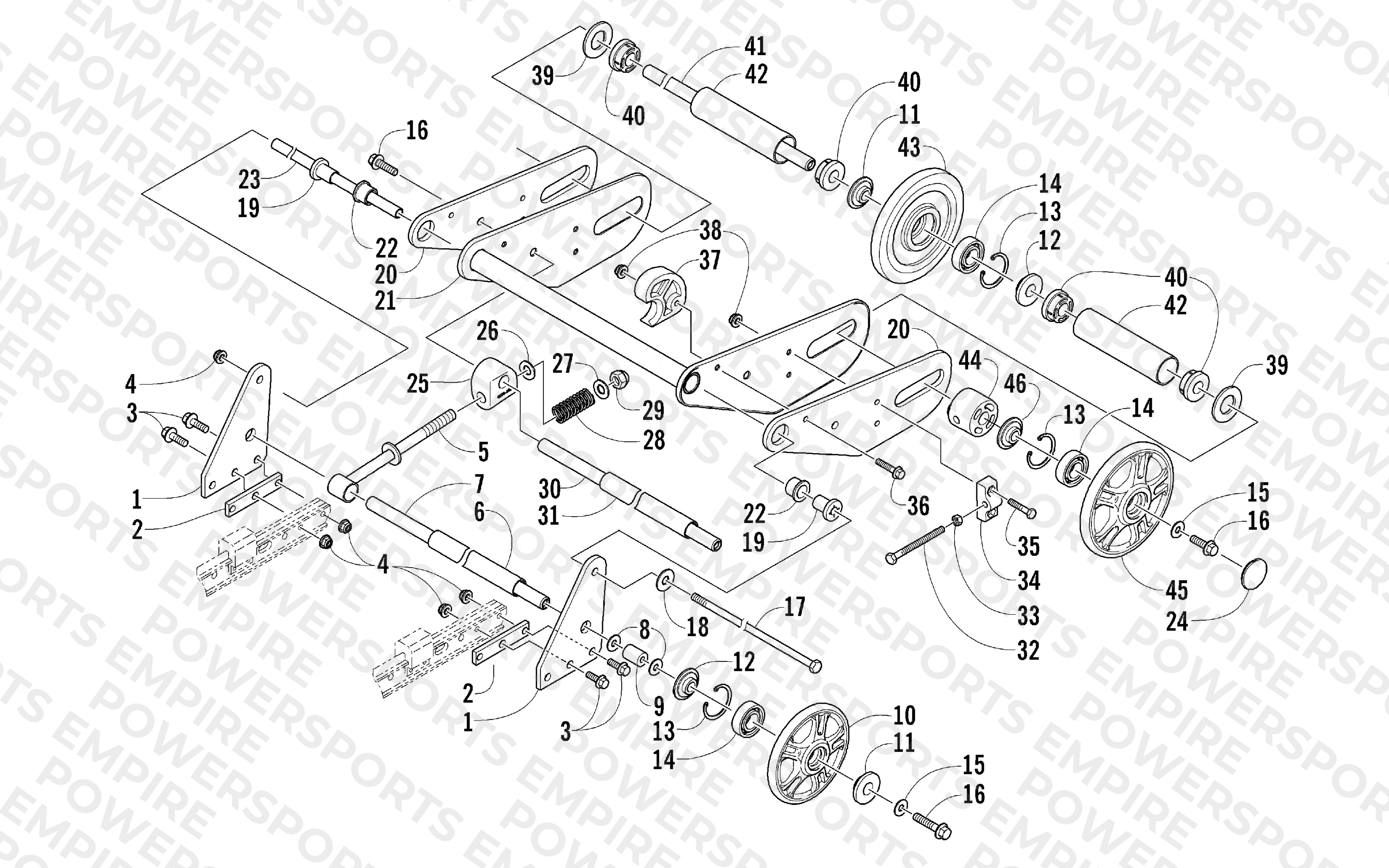 ARTICULATING SKID FRAME ASSEMBLY
