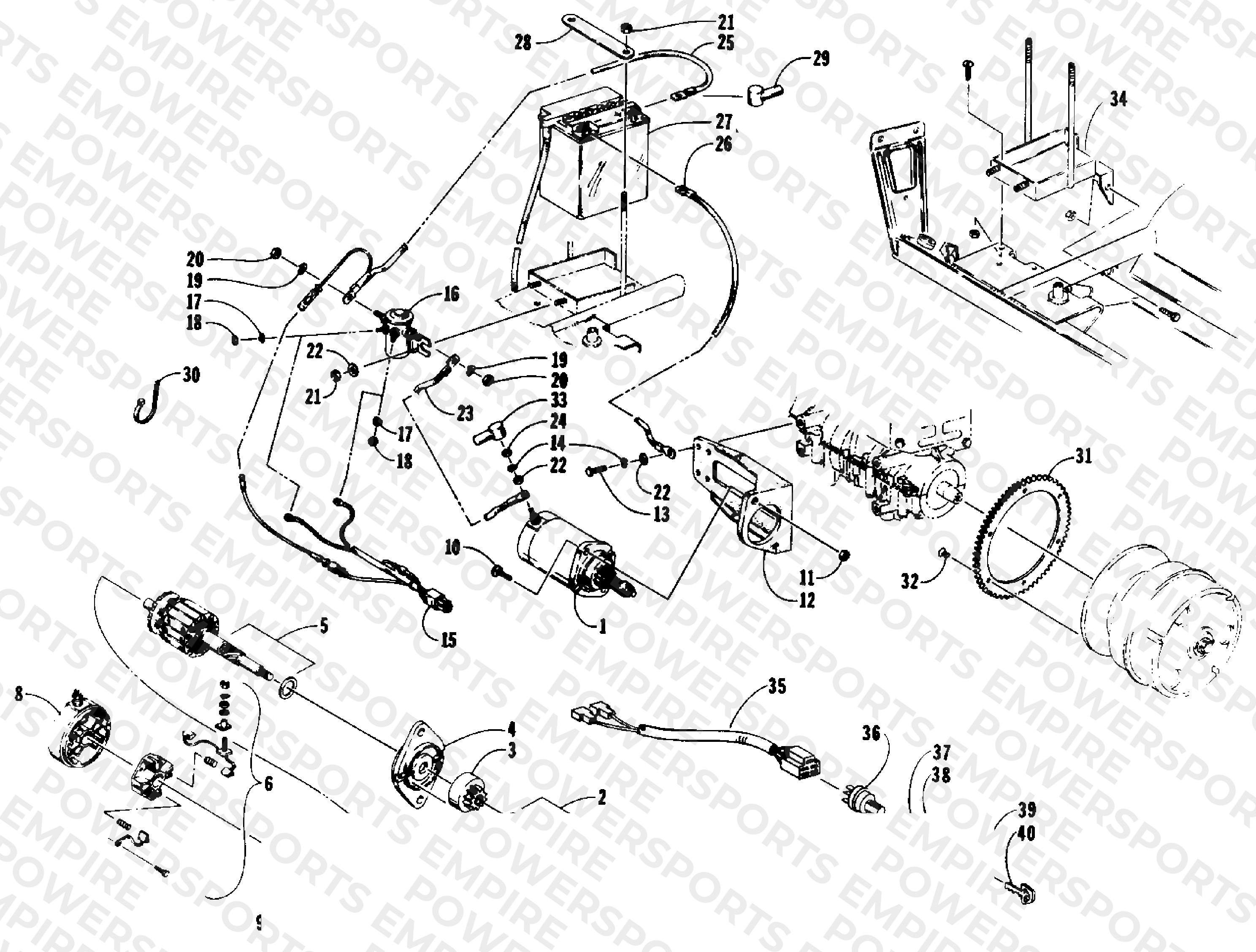 ELECTRIC START ASSEMBLY