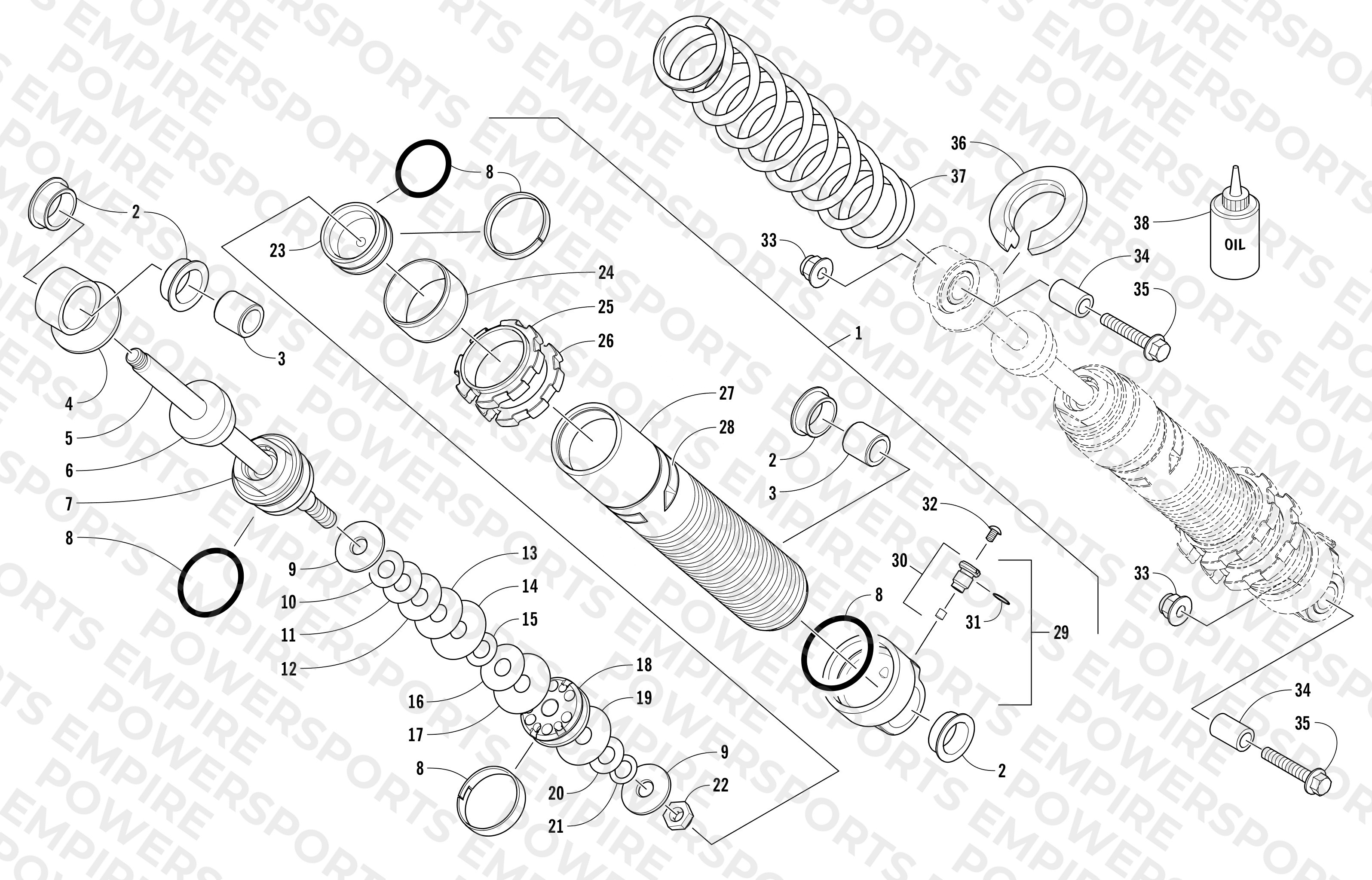 FRONT SUSPENSION SHOCK ABSORBER ASSEMBLY
