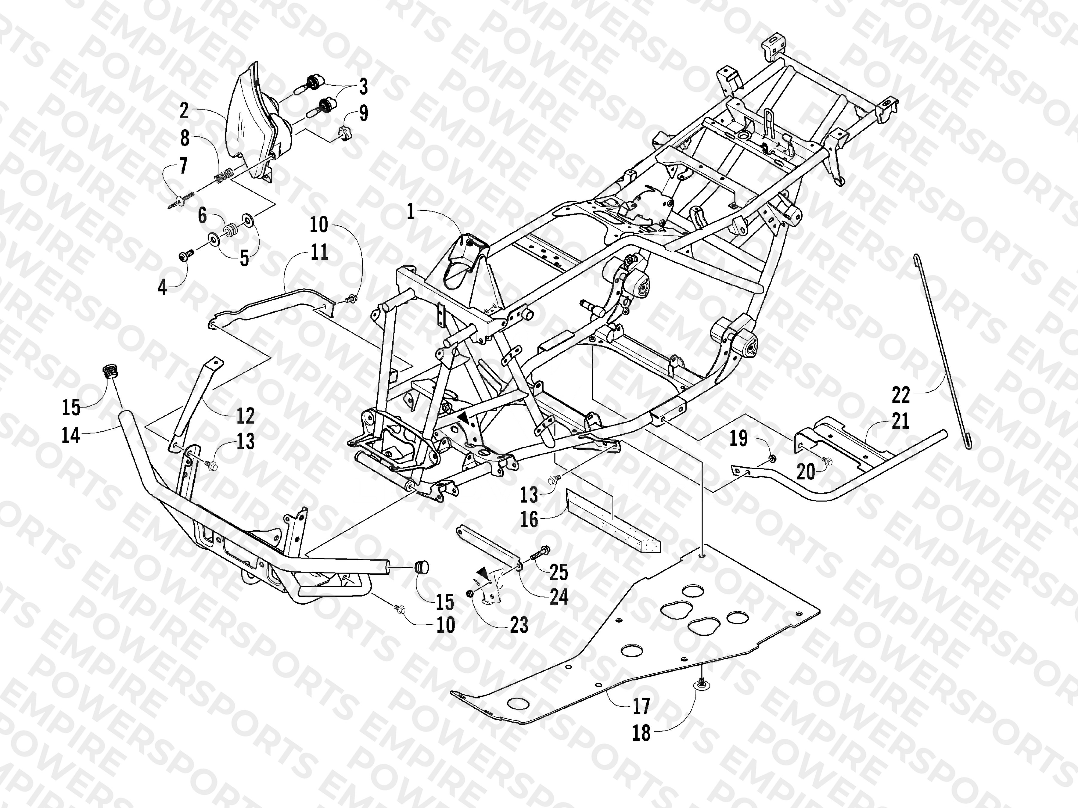 FRAME AND RELATED PARTS