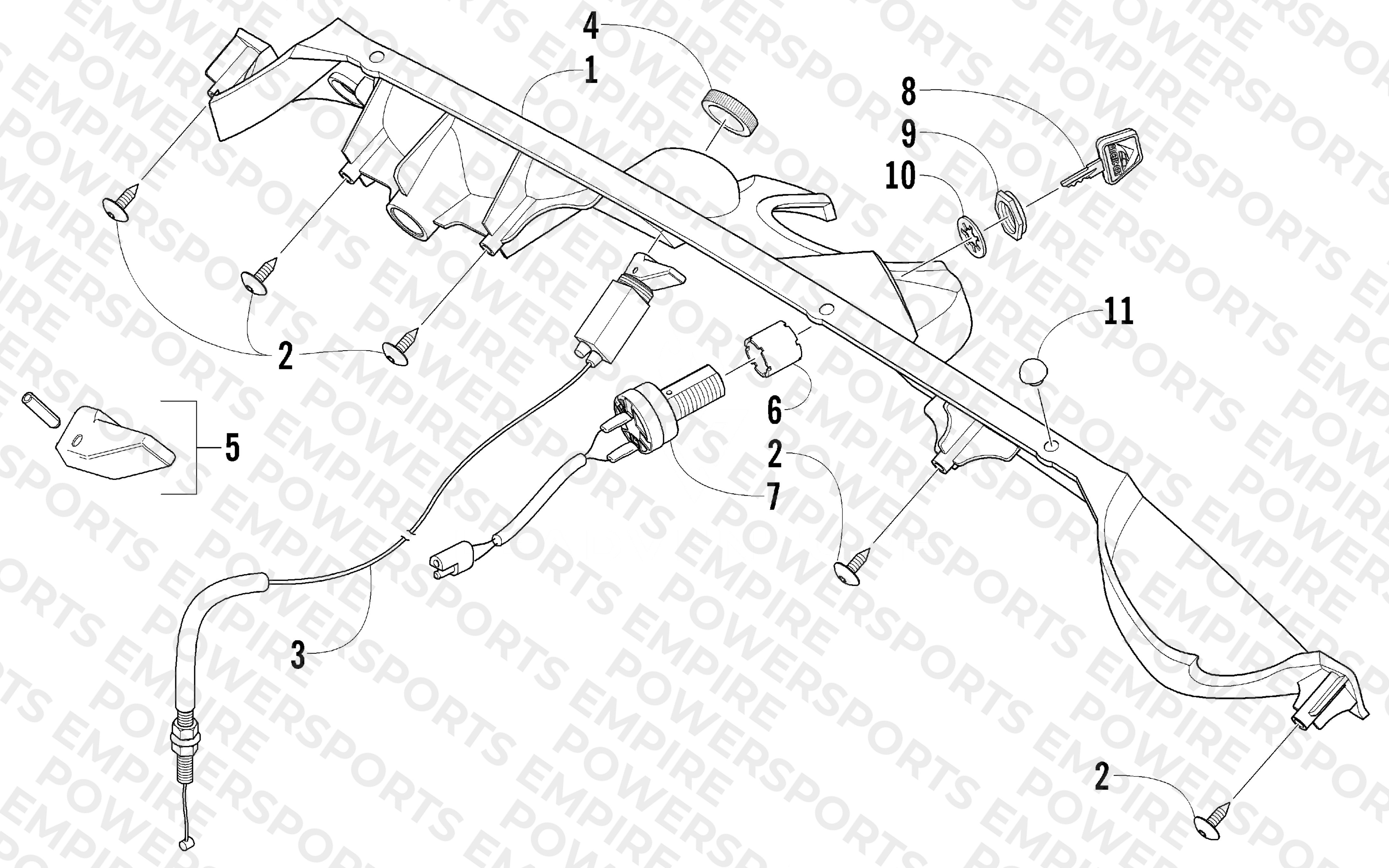 CONSOLE AND SWITCH ASSEMBLY