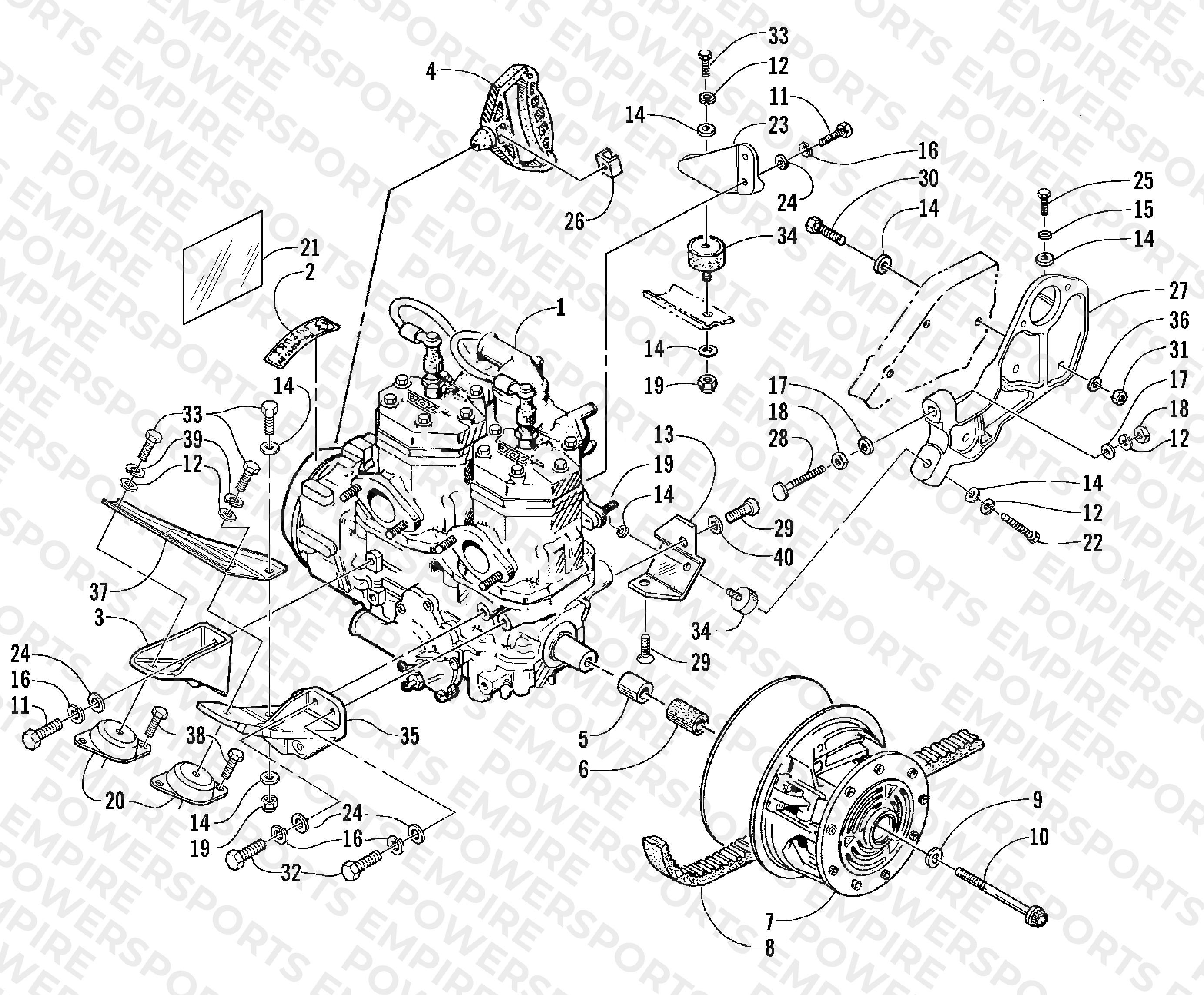 ENGINE AND RELATED PARTS