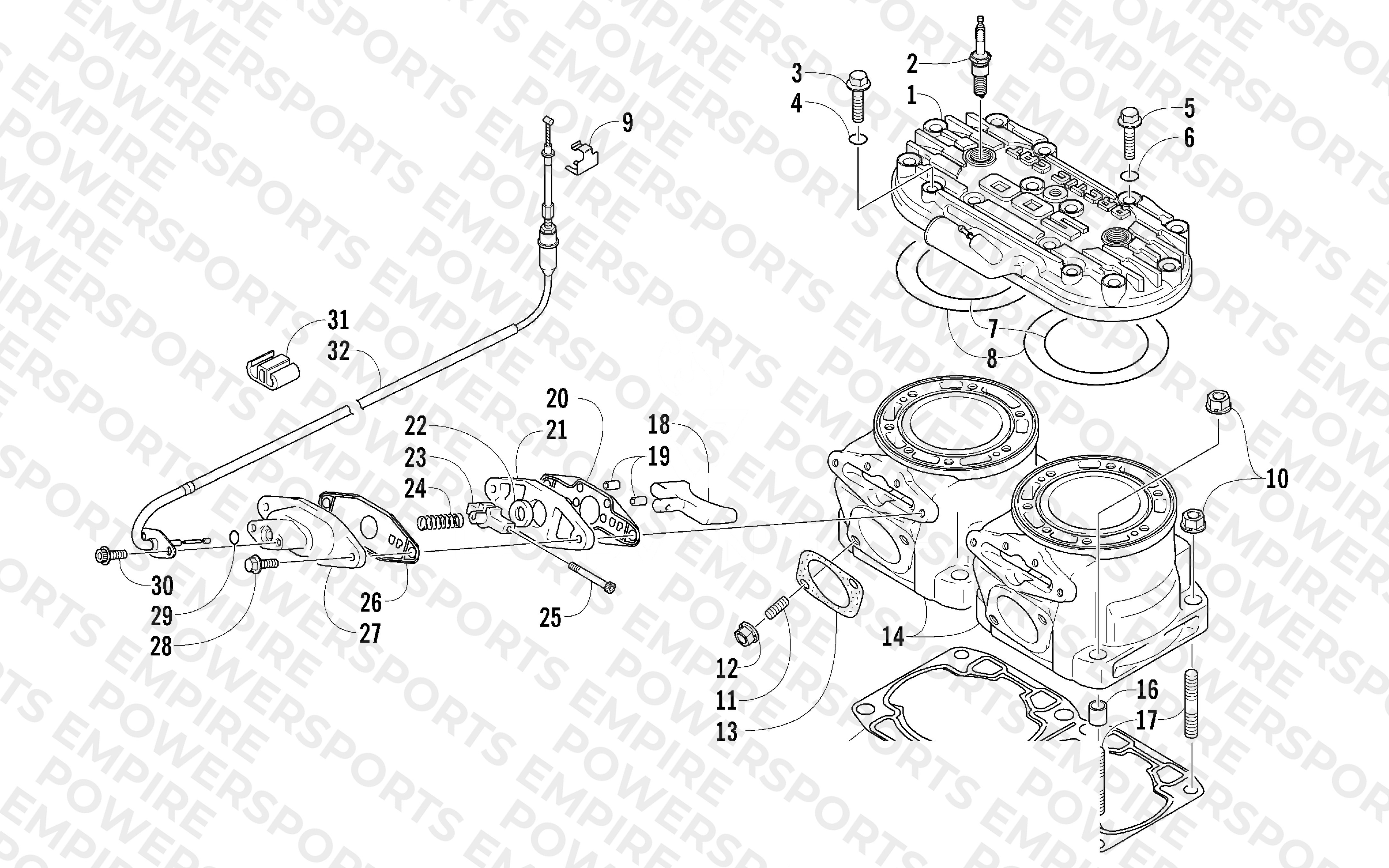 CYLINDER AND HEAD ASSEMBLY