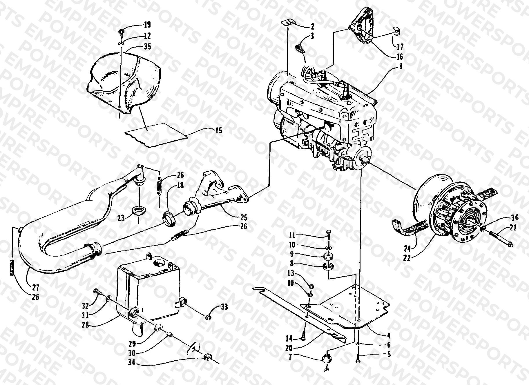 ENGINE AND RELATED PARTS