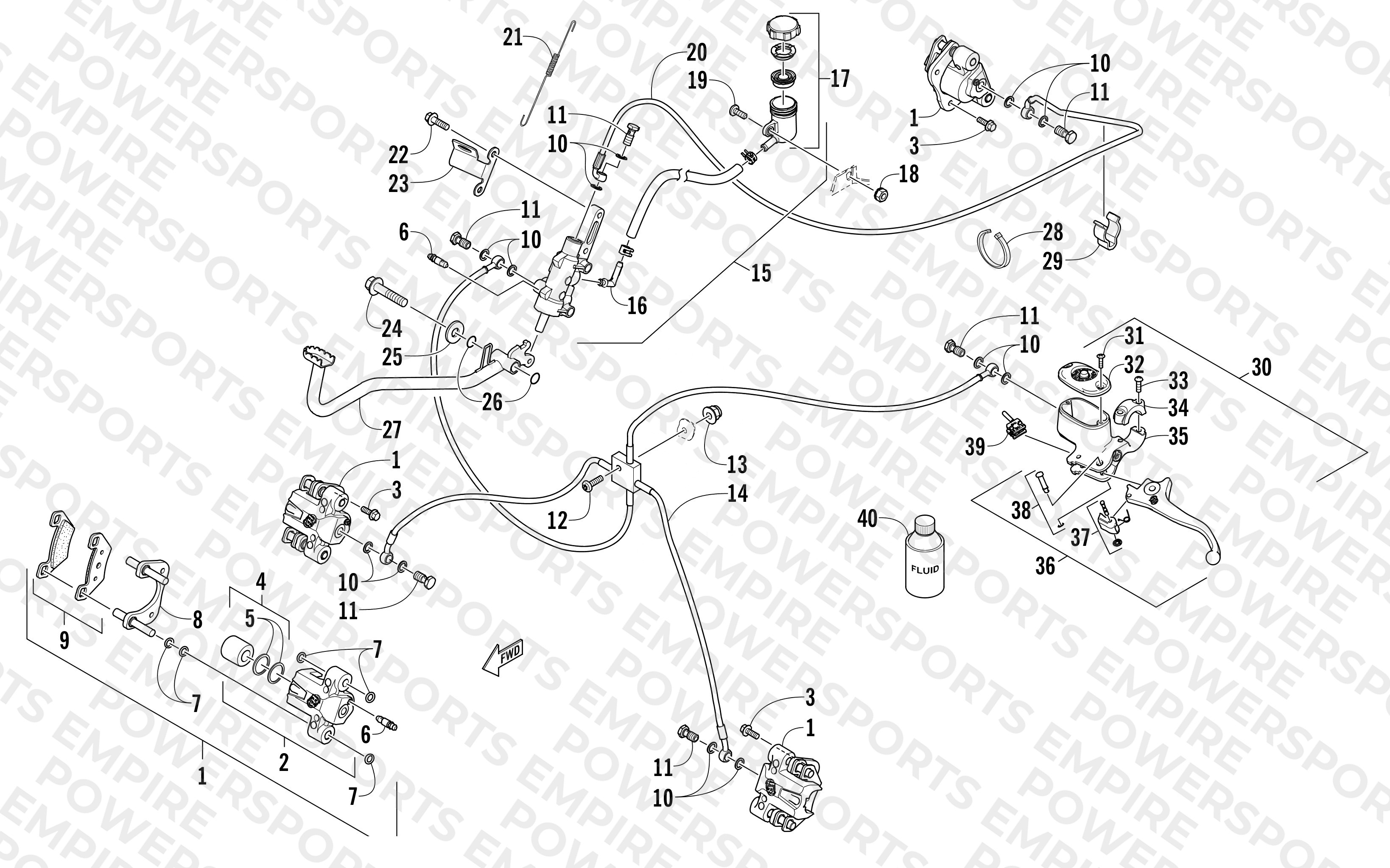 HYDRAULIC BRAKE ASSEMBLY