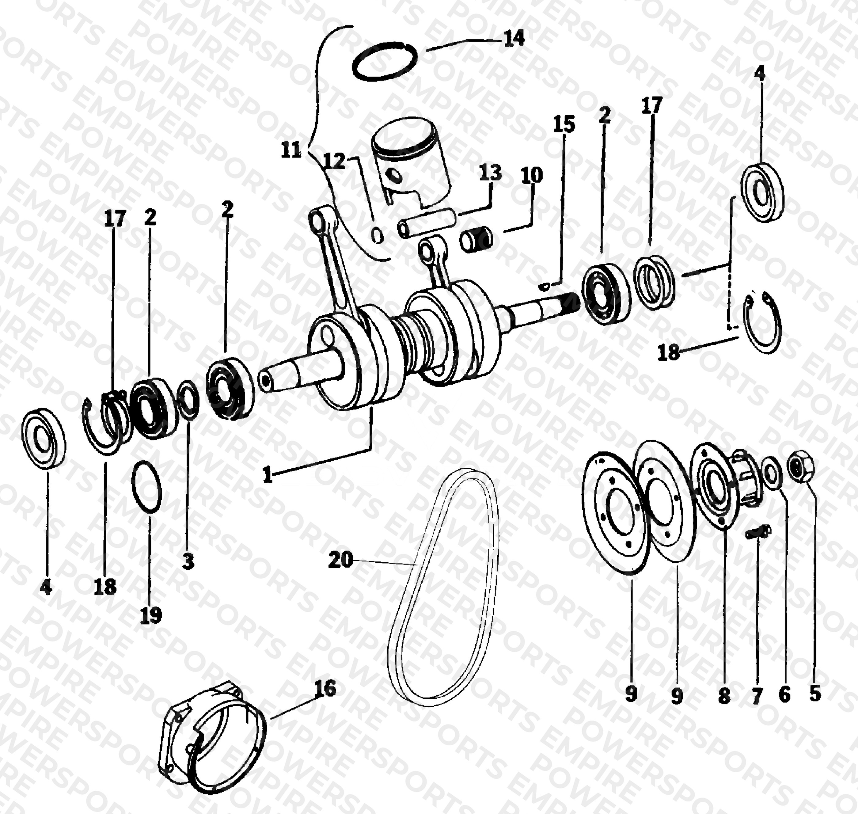 PISTON AND CRANKSHAFT