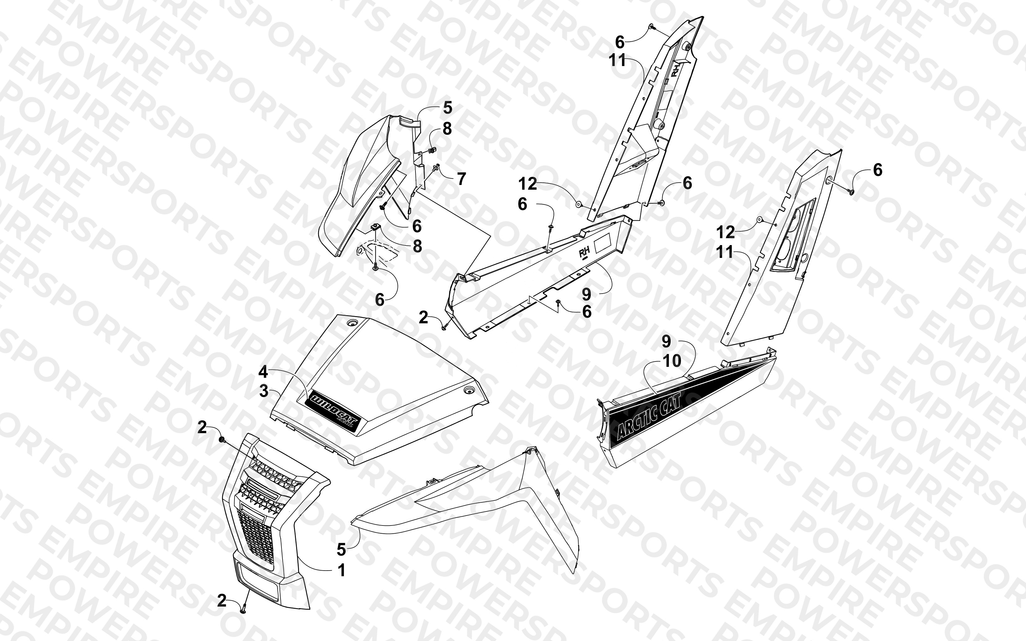 FRONT AND SIDE PANEL ASSEMBLIES