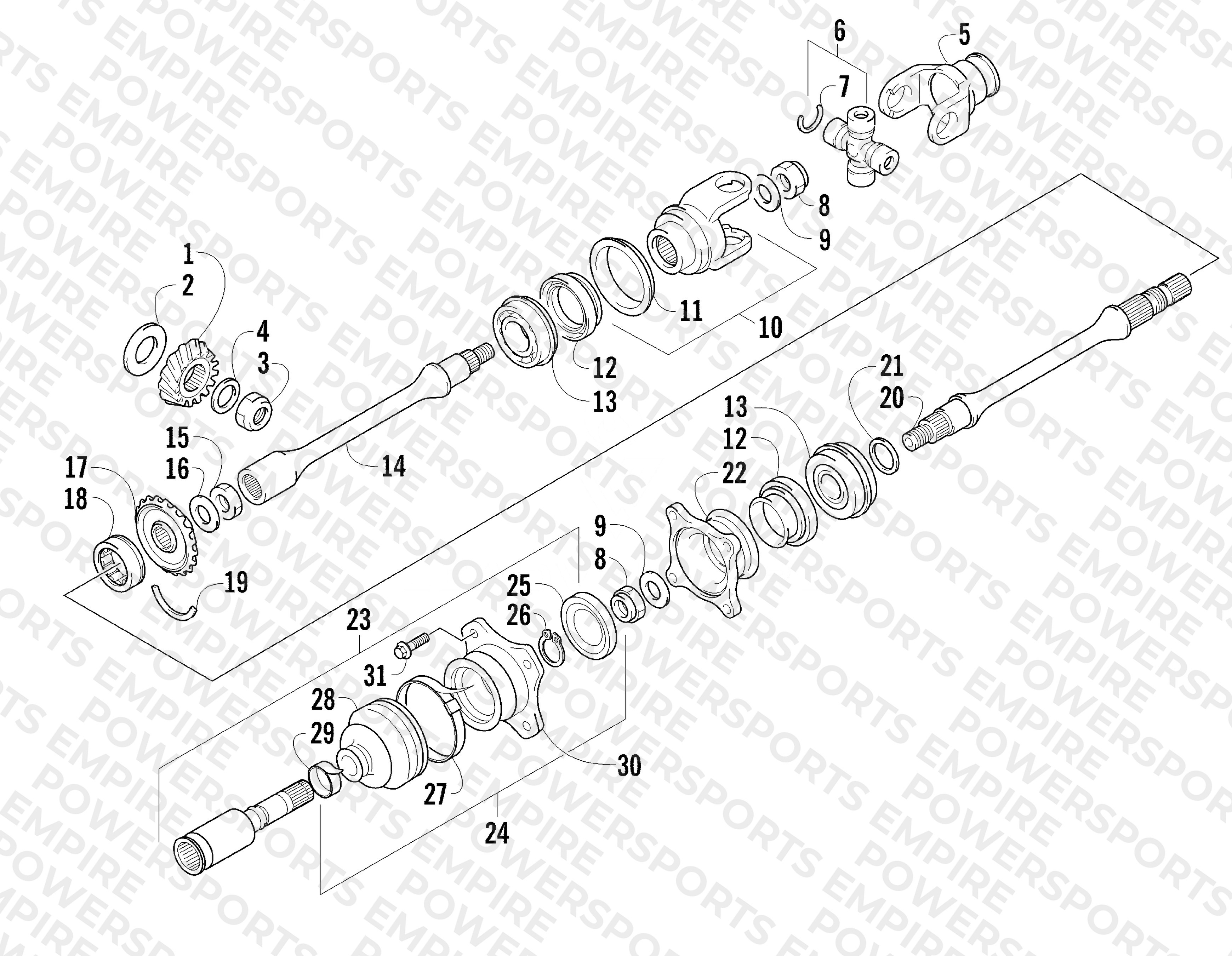 SECONDARY DRIVE ASSEMBLY