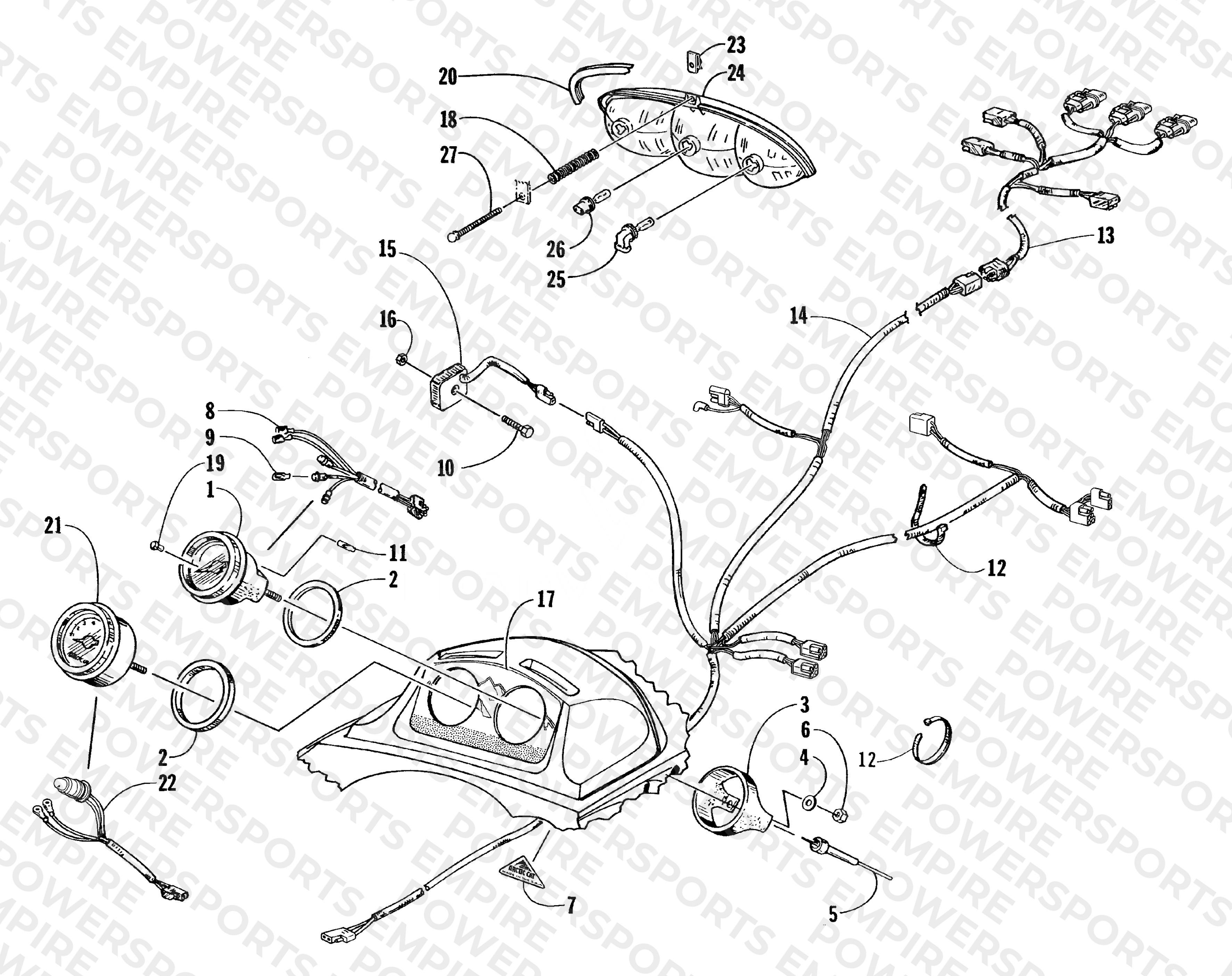 HEADLIGHT AND INSTRUMENTS