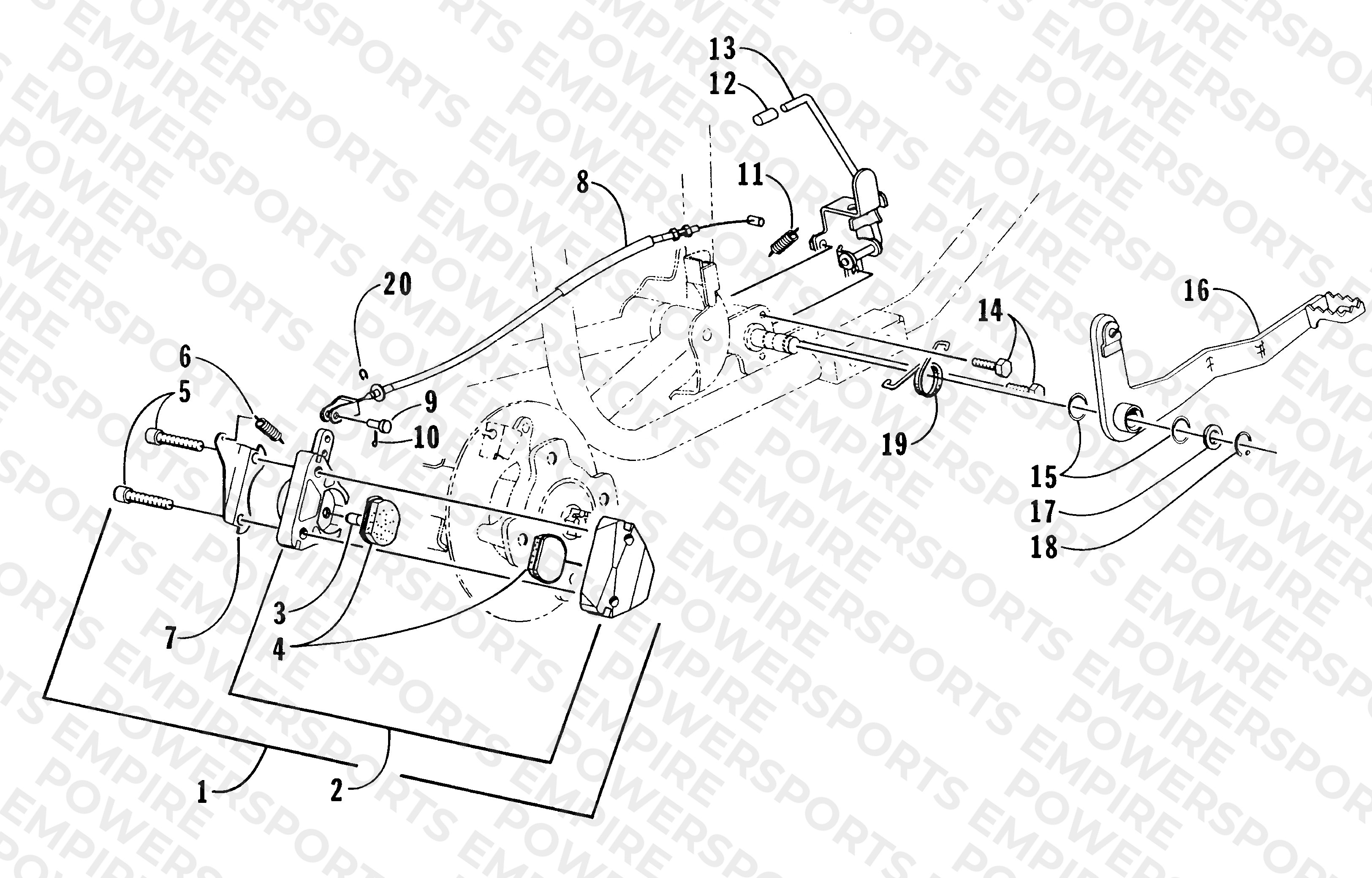 MECHANICAL BRAKE ASSEMBLY