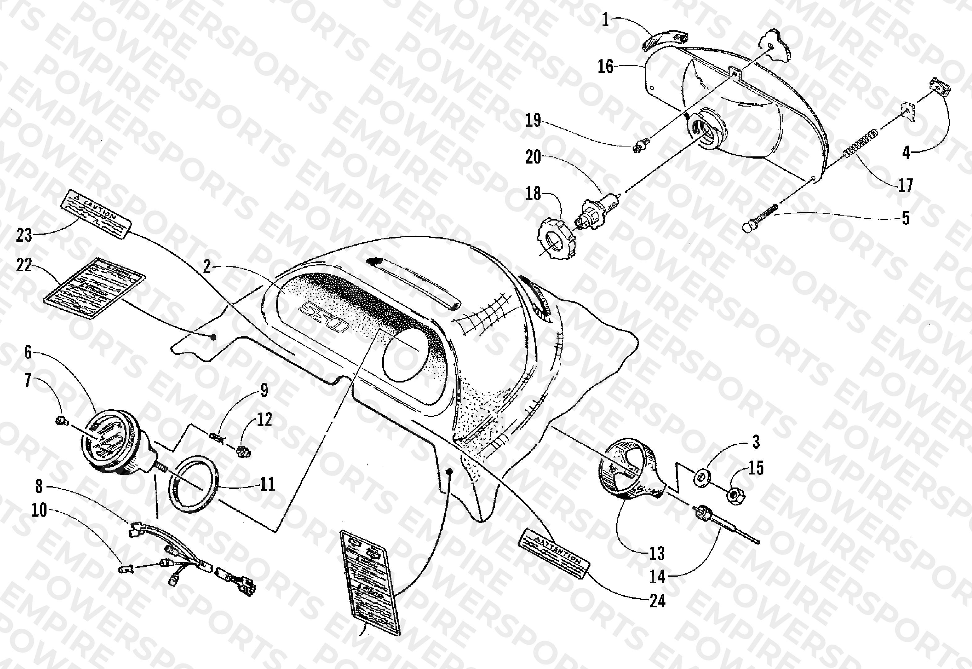 HEADLIGHT AND INSTRUMENT POD