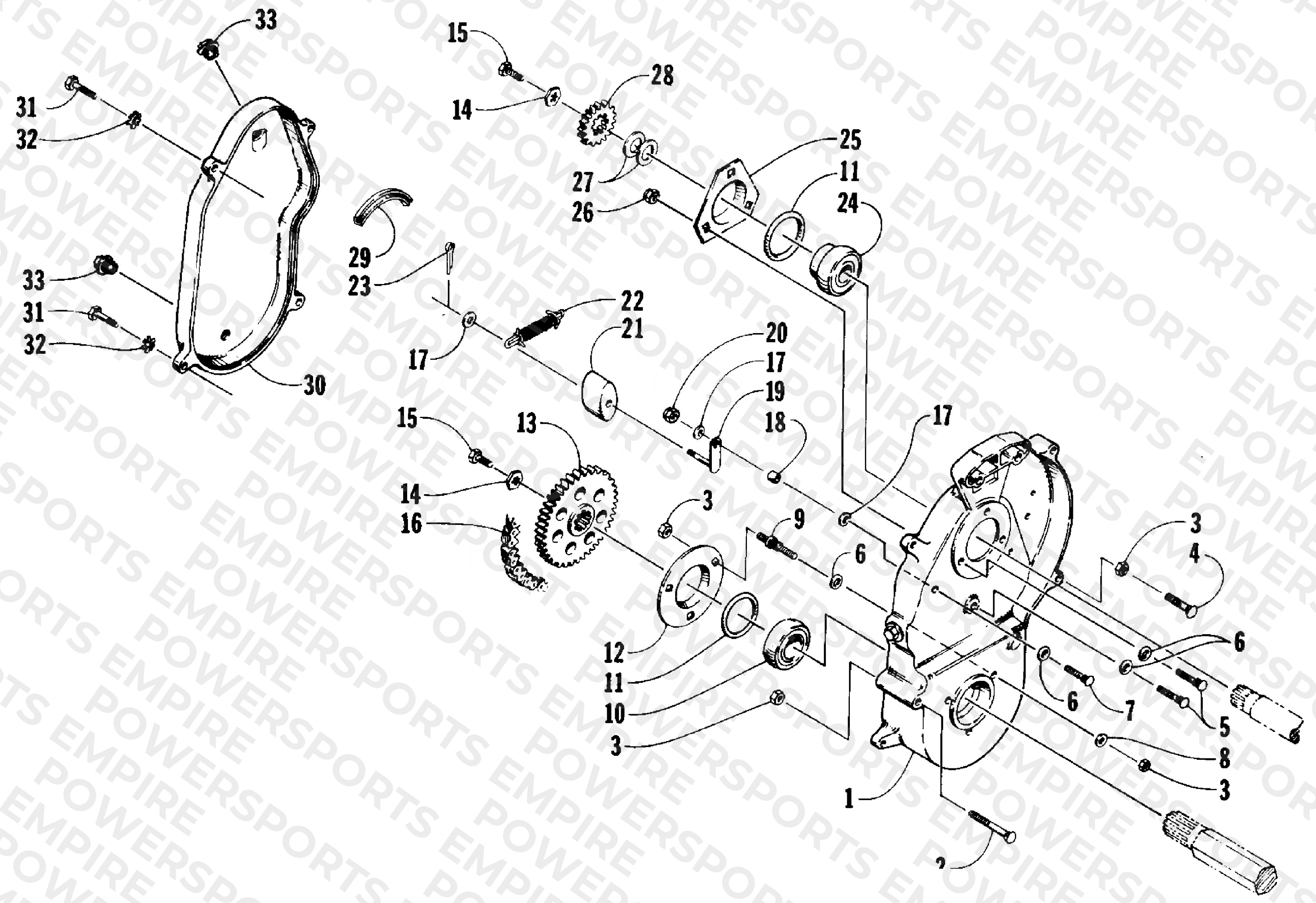 DRIVE/DROPCASE ASSEMBLY