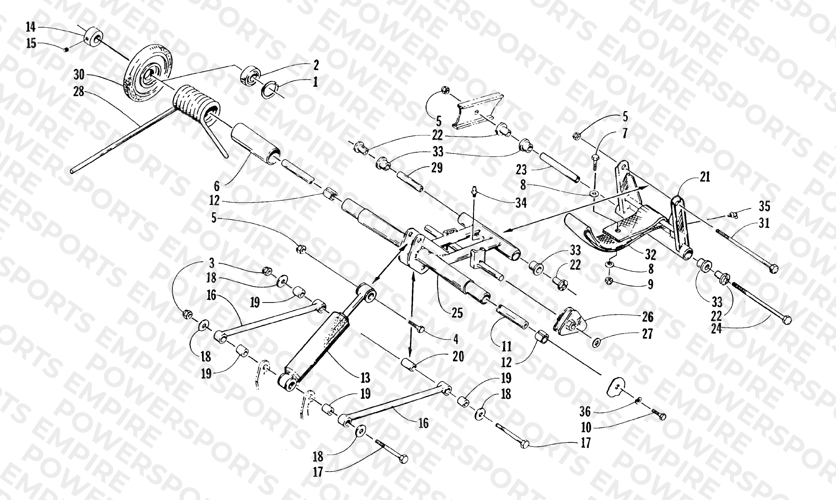 REAR SUSPENSION REAR ARM ASSEMBLY