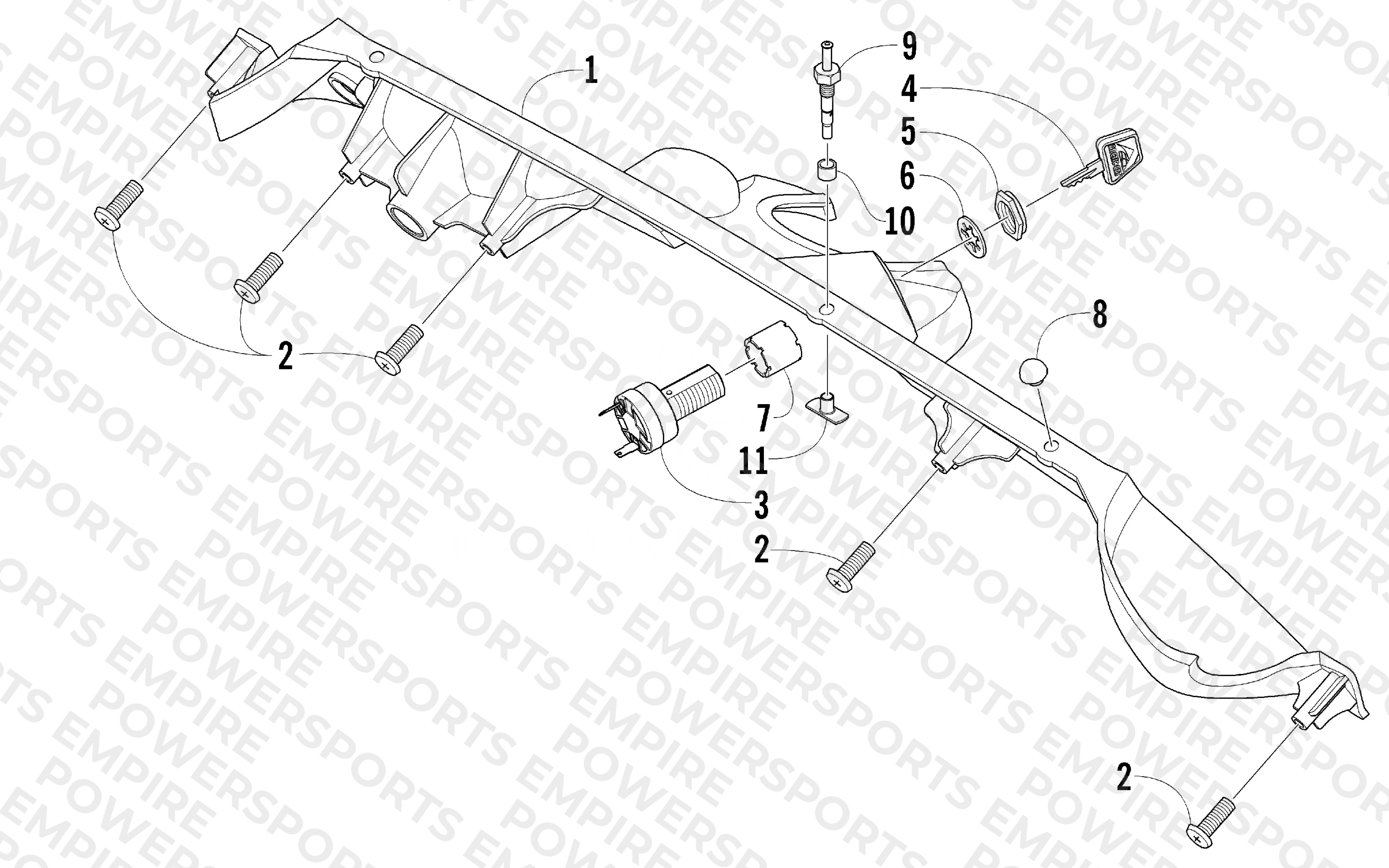 CONSOLE AND SWITCH ASSEMBLY