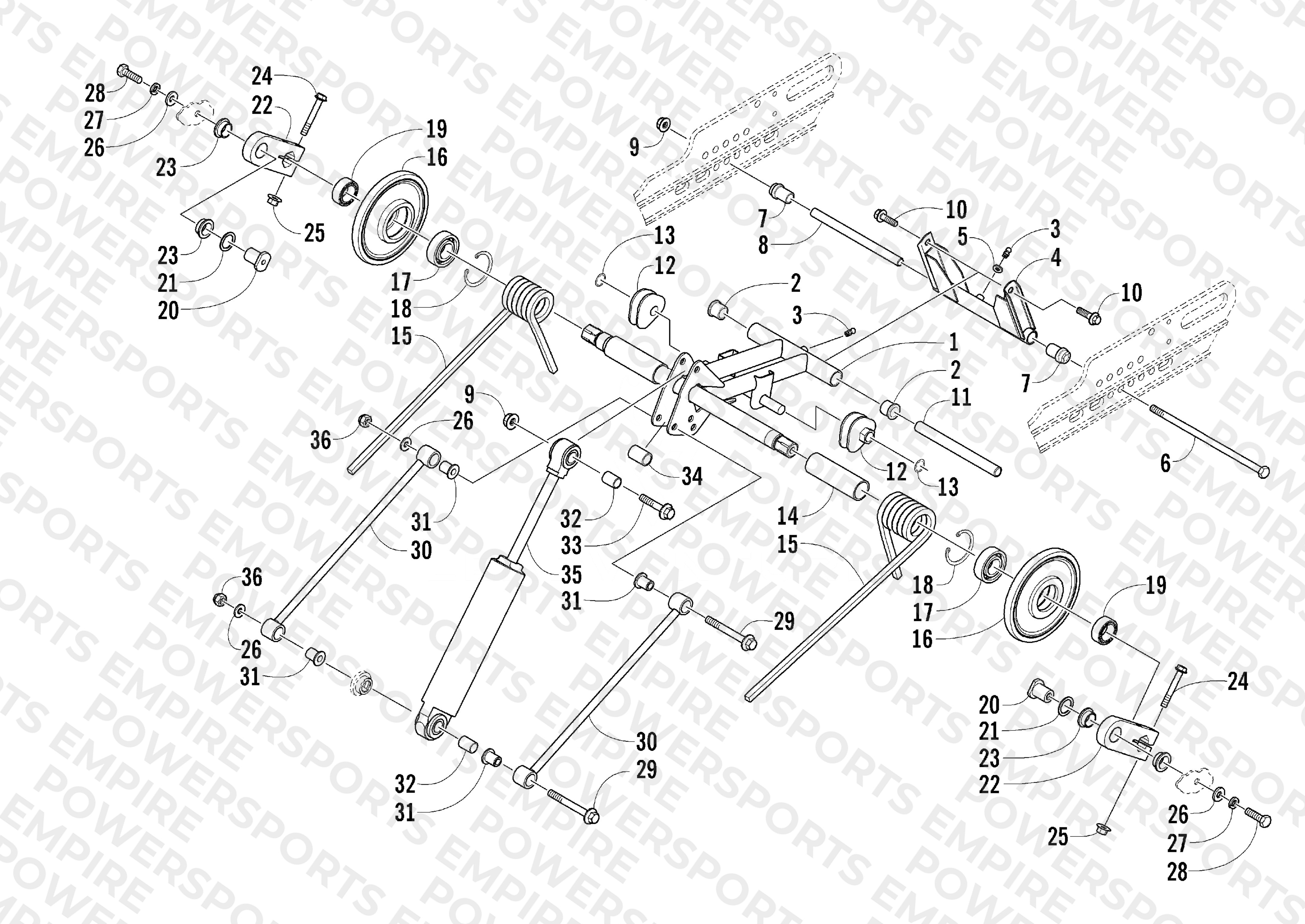 REAR SUSPENSION REAR ARM ASSEMBLY