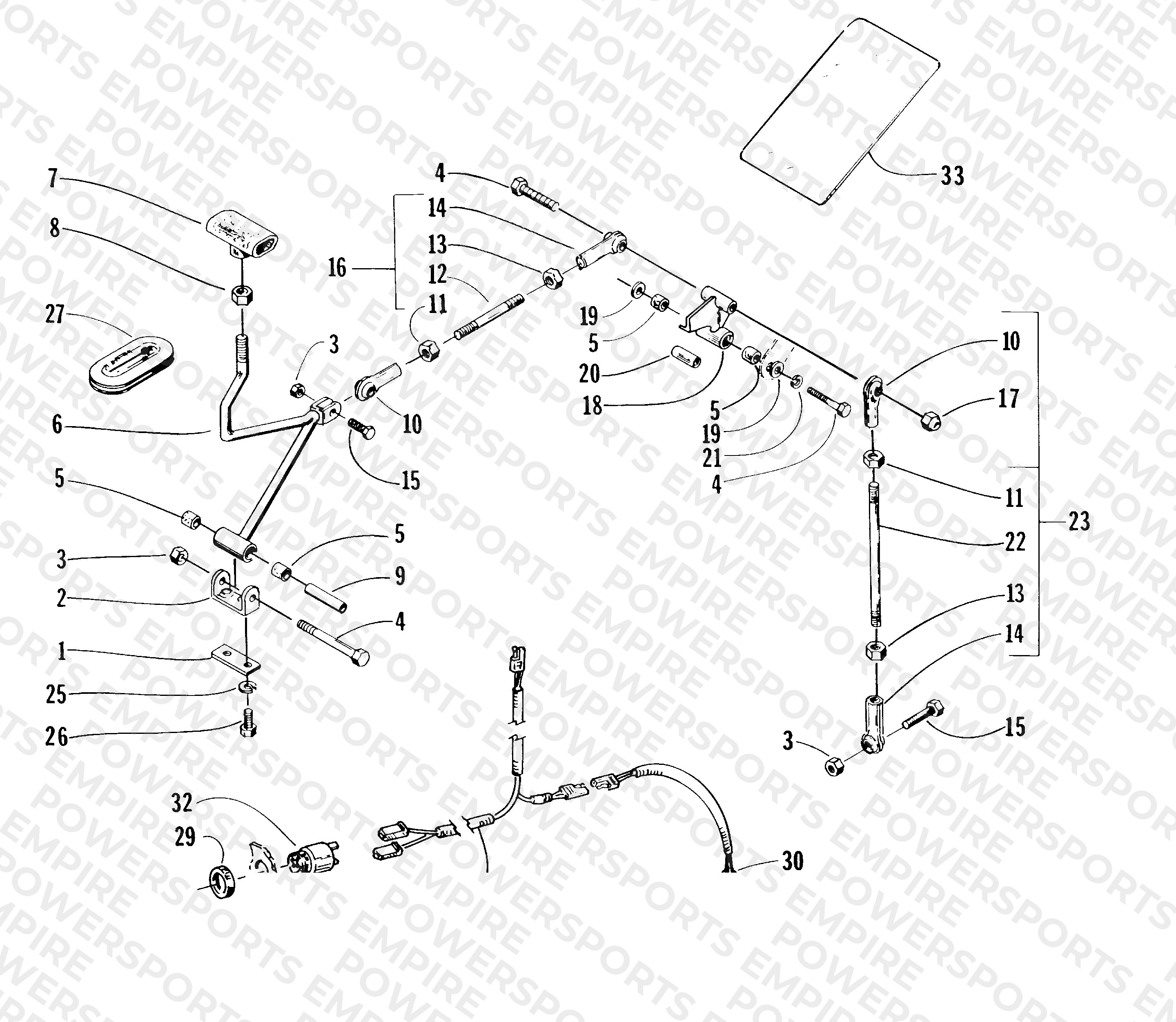 REVERSE SHIFT LEVER ASSEMBLY