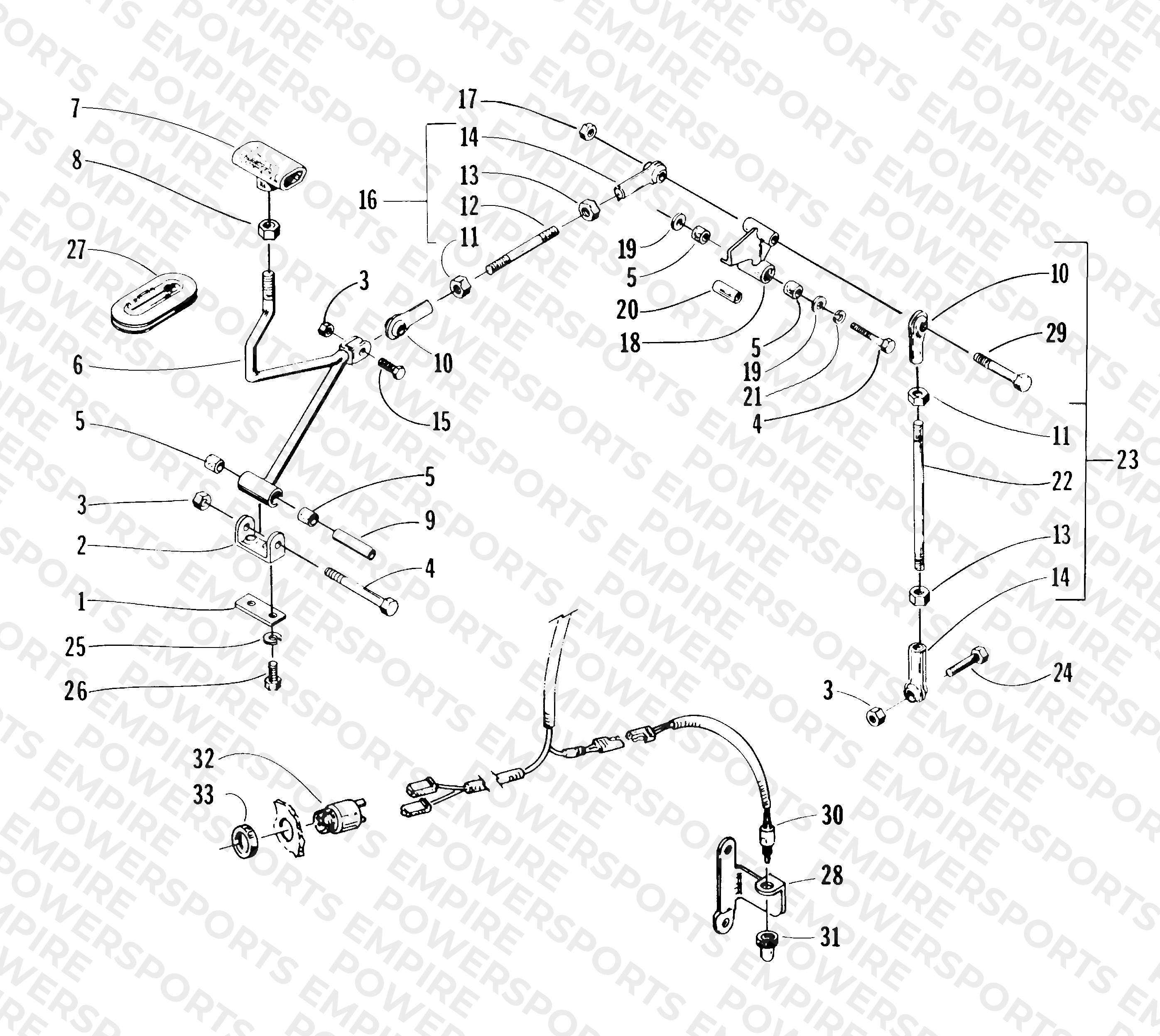 REVERSE SHIFT LEVER ASSEMBLY