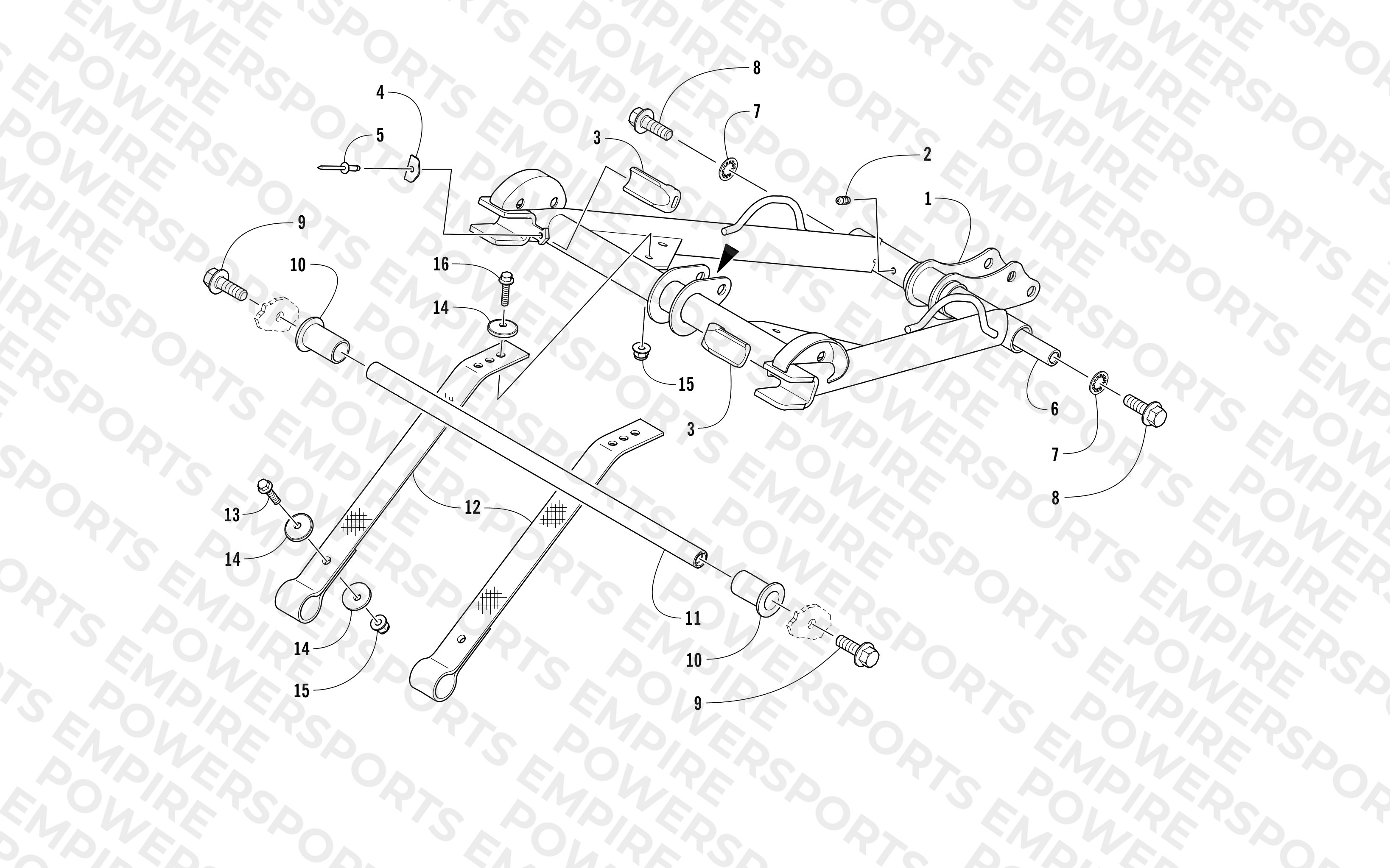 REAR SUSPENSION FRONT ARM ASSEMBLY