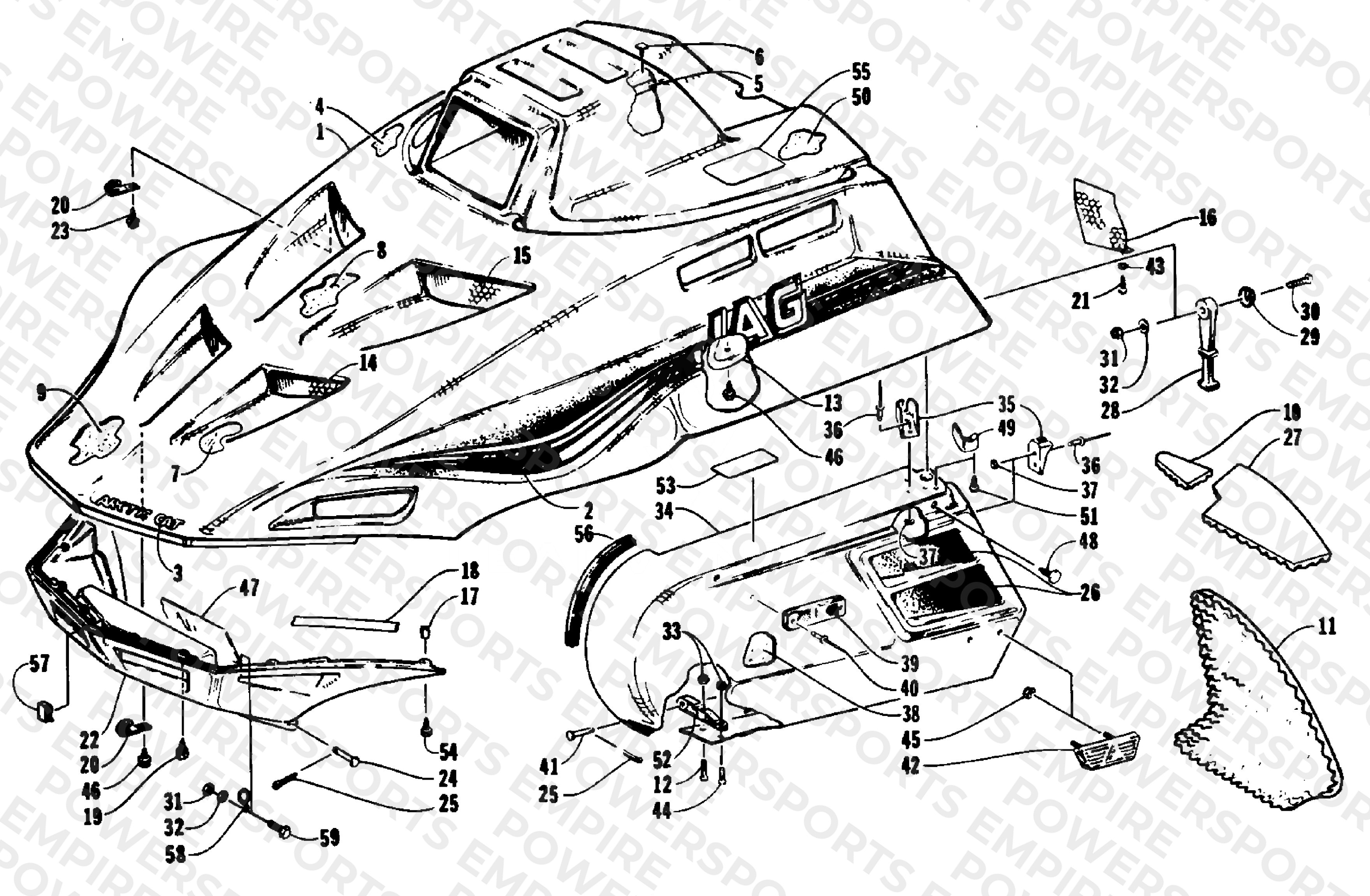 HOOD AND SIDE PODS