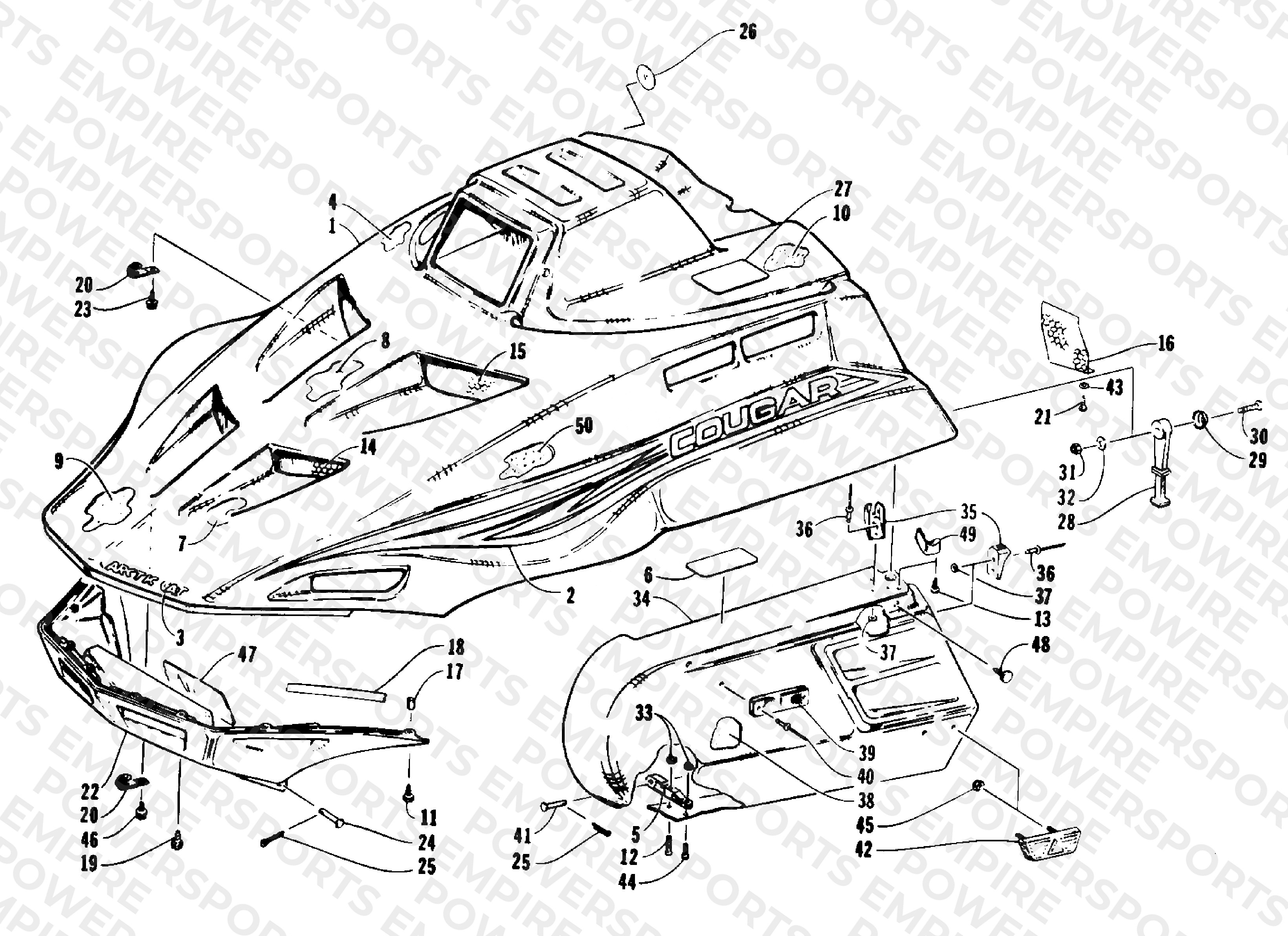 HOOD AND SIDE PODS