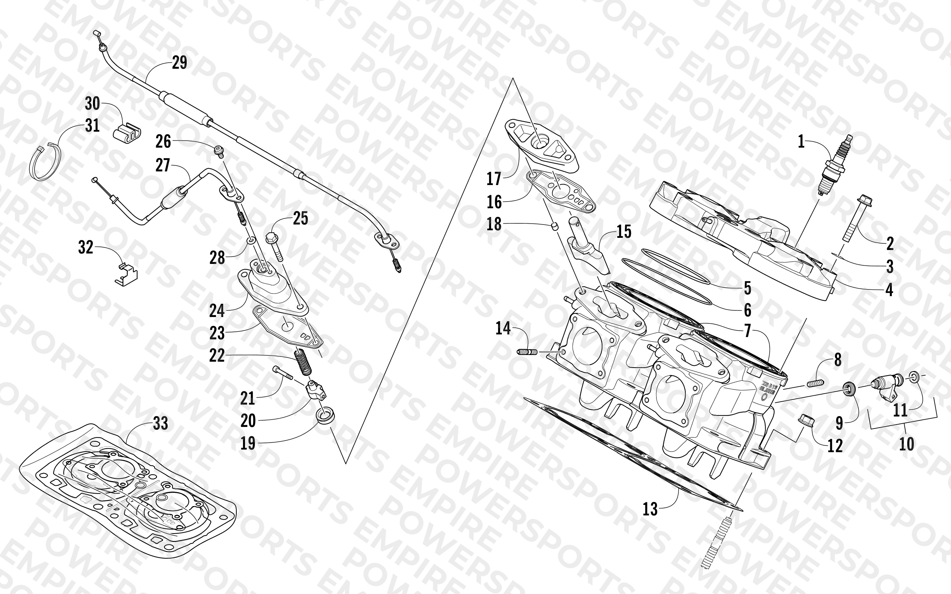 CYLINDER AND HEAD ASSEMBLY