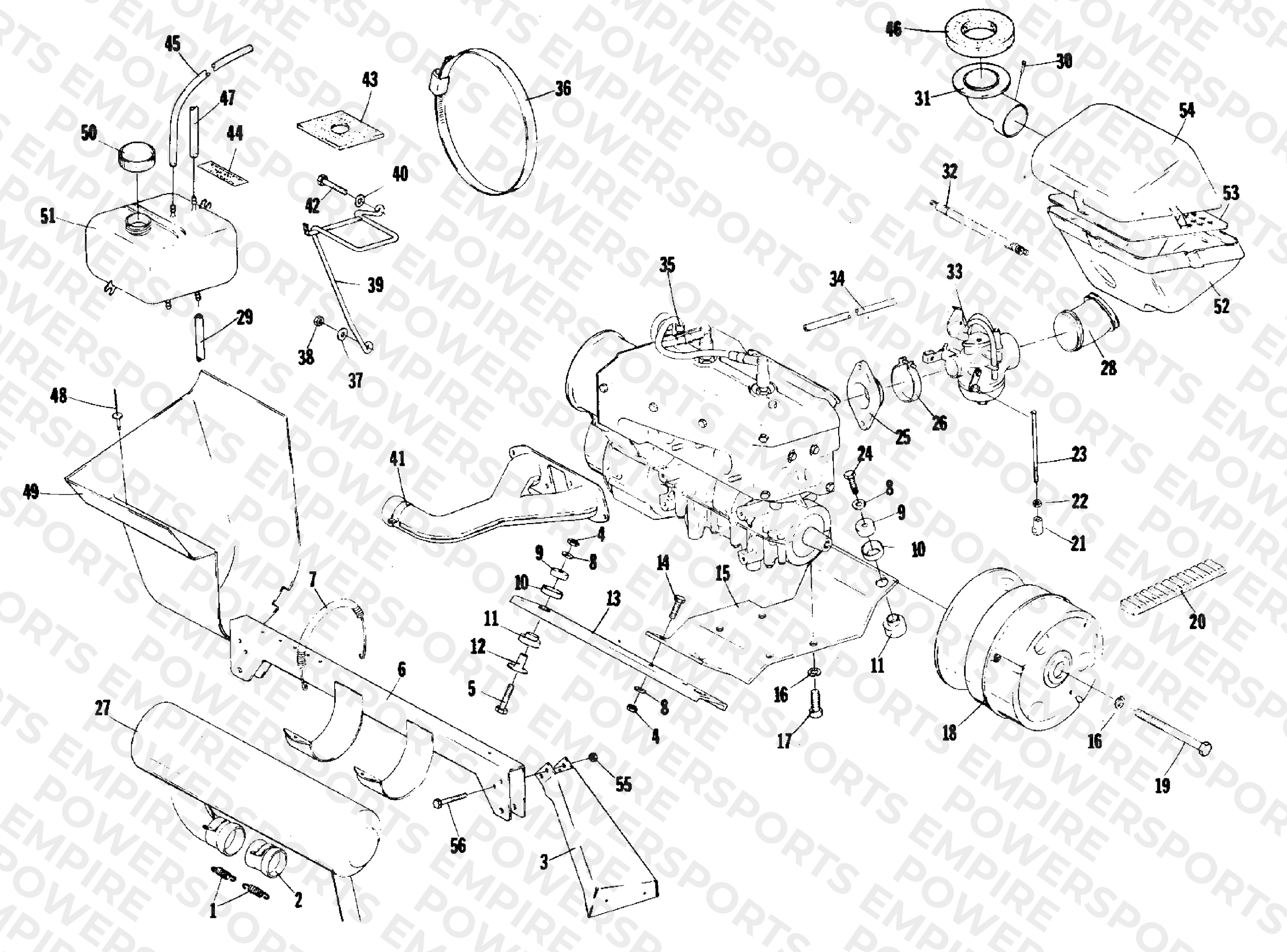 ENGINE AND RELATED PARTS