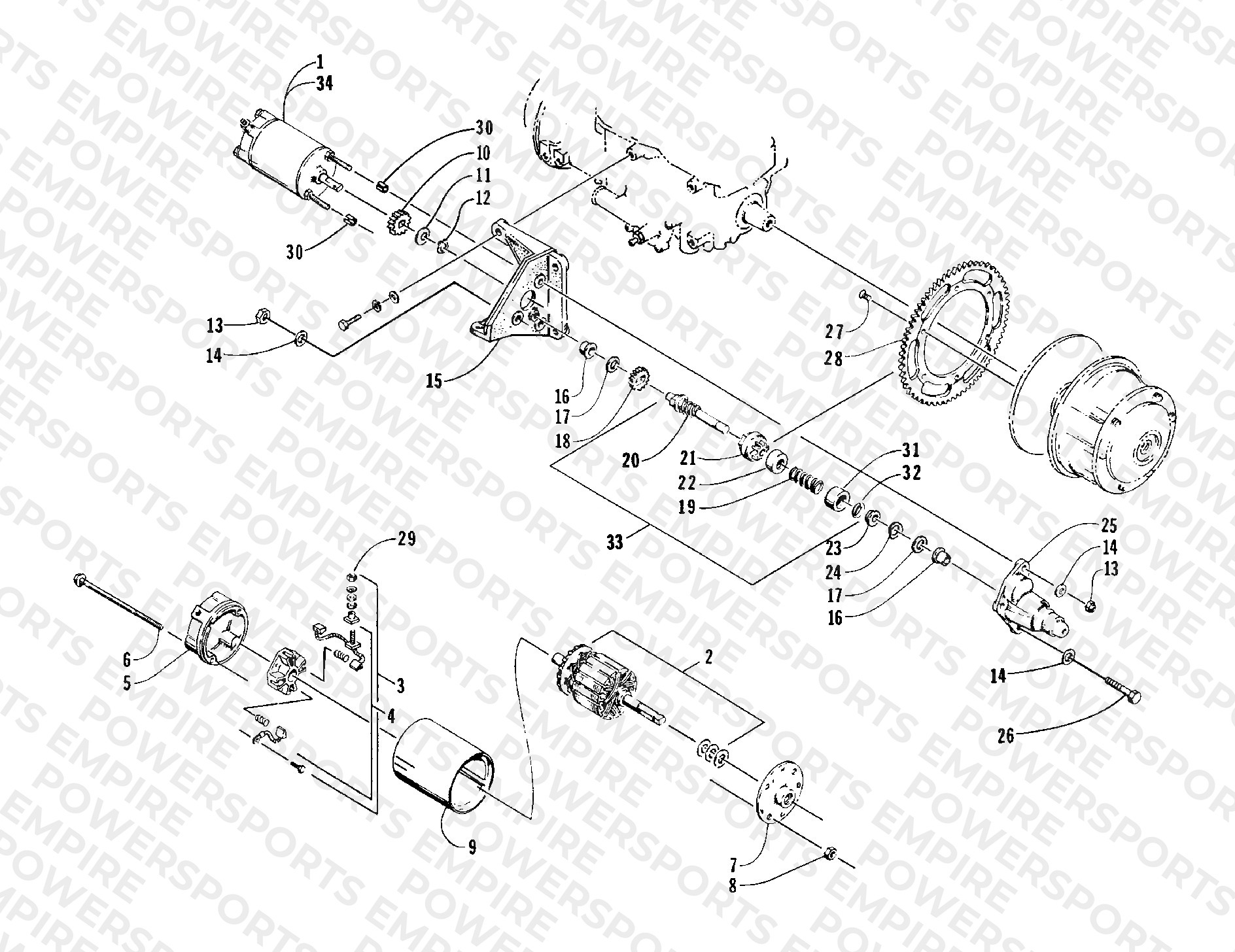 ELECTRIC START - STARTER MOTOR