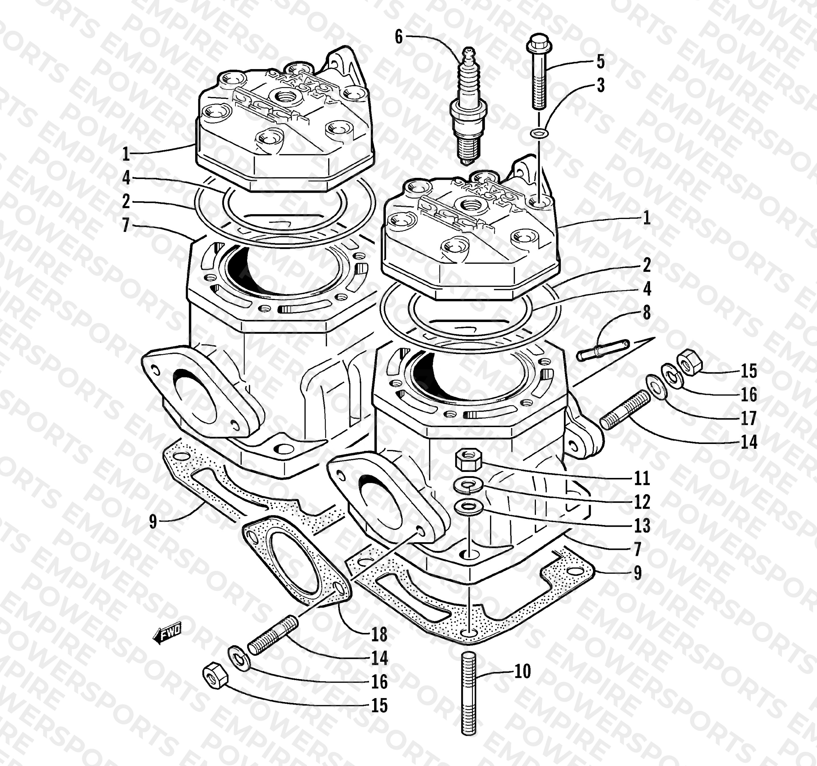 CYLINDER AND HEAD ASSEMBLY