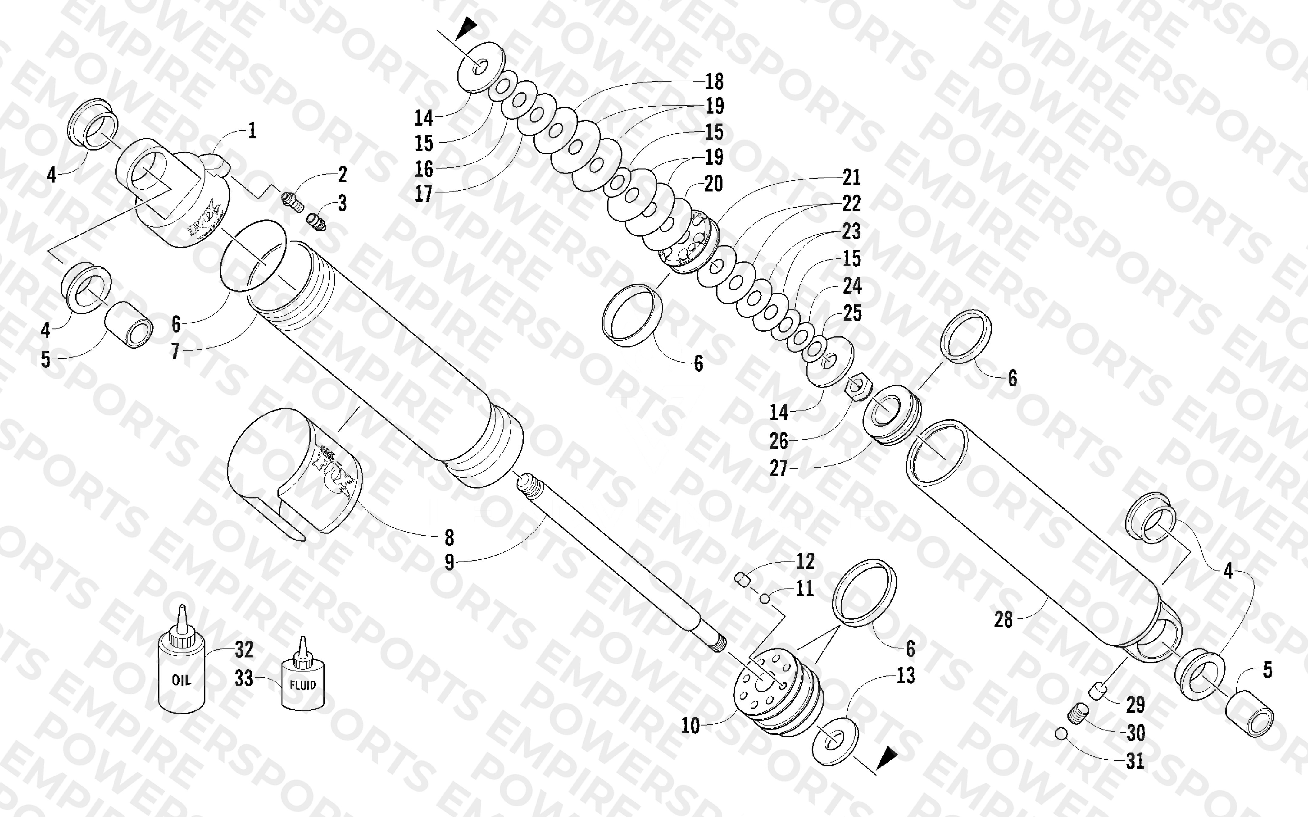 REAR SUSPENSION REAR ARM SHOCK ABSORBER