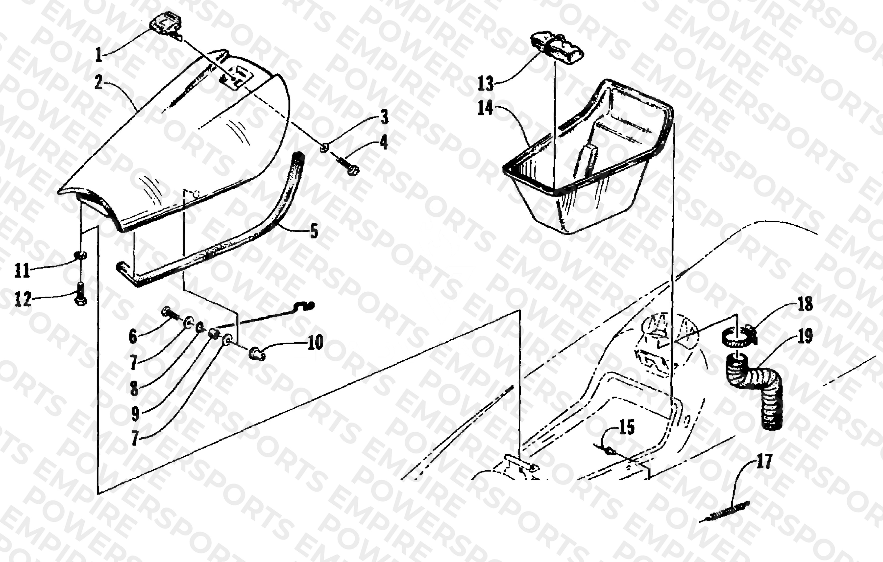 HATCH COVER AND STORAGE TRAY
