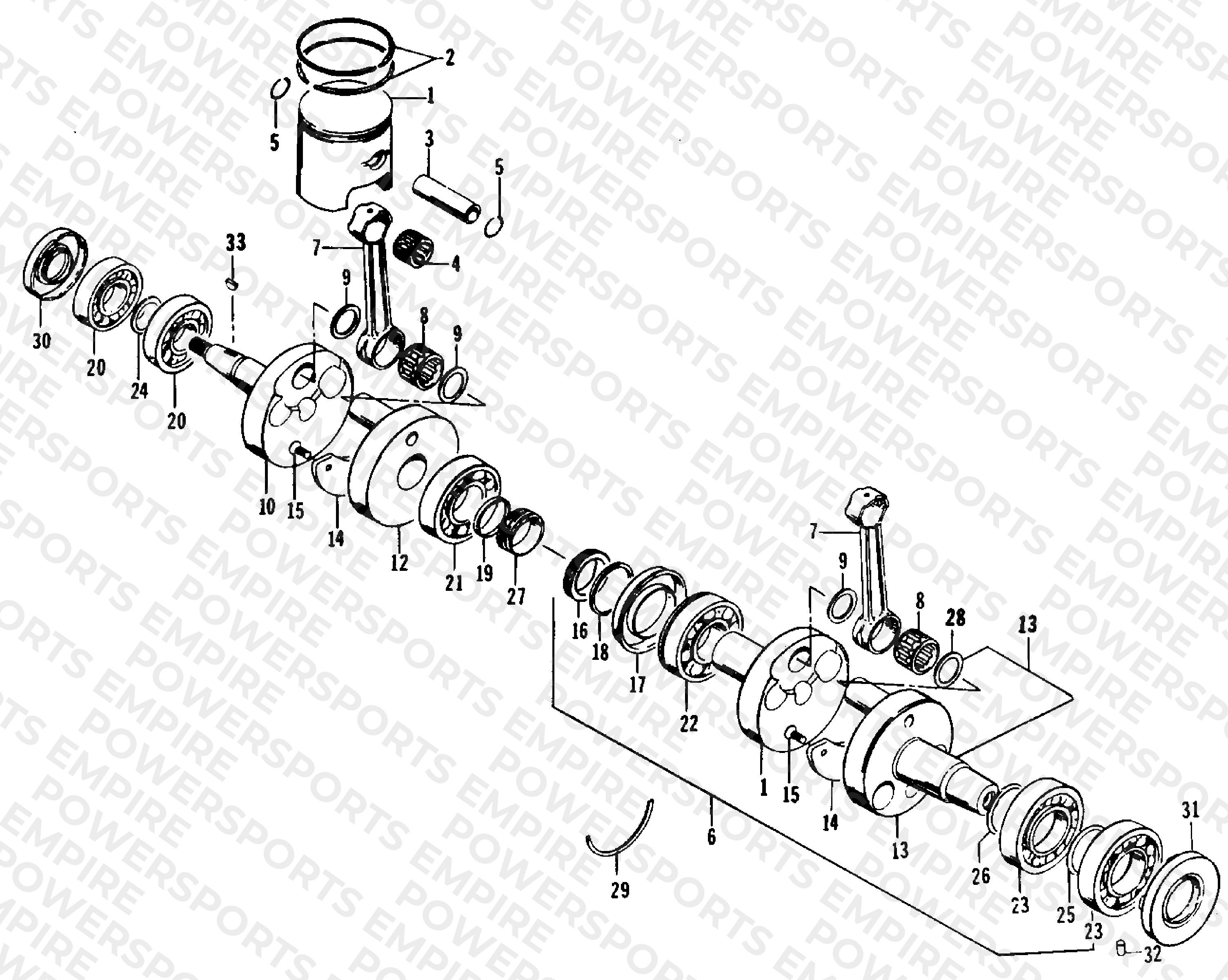 PISTON AND CRANKSHAFT