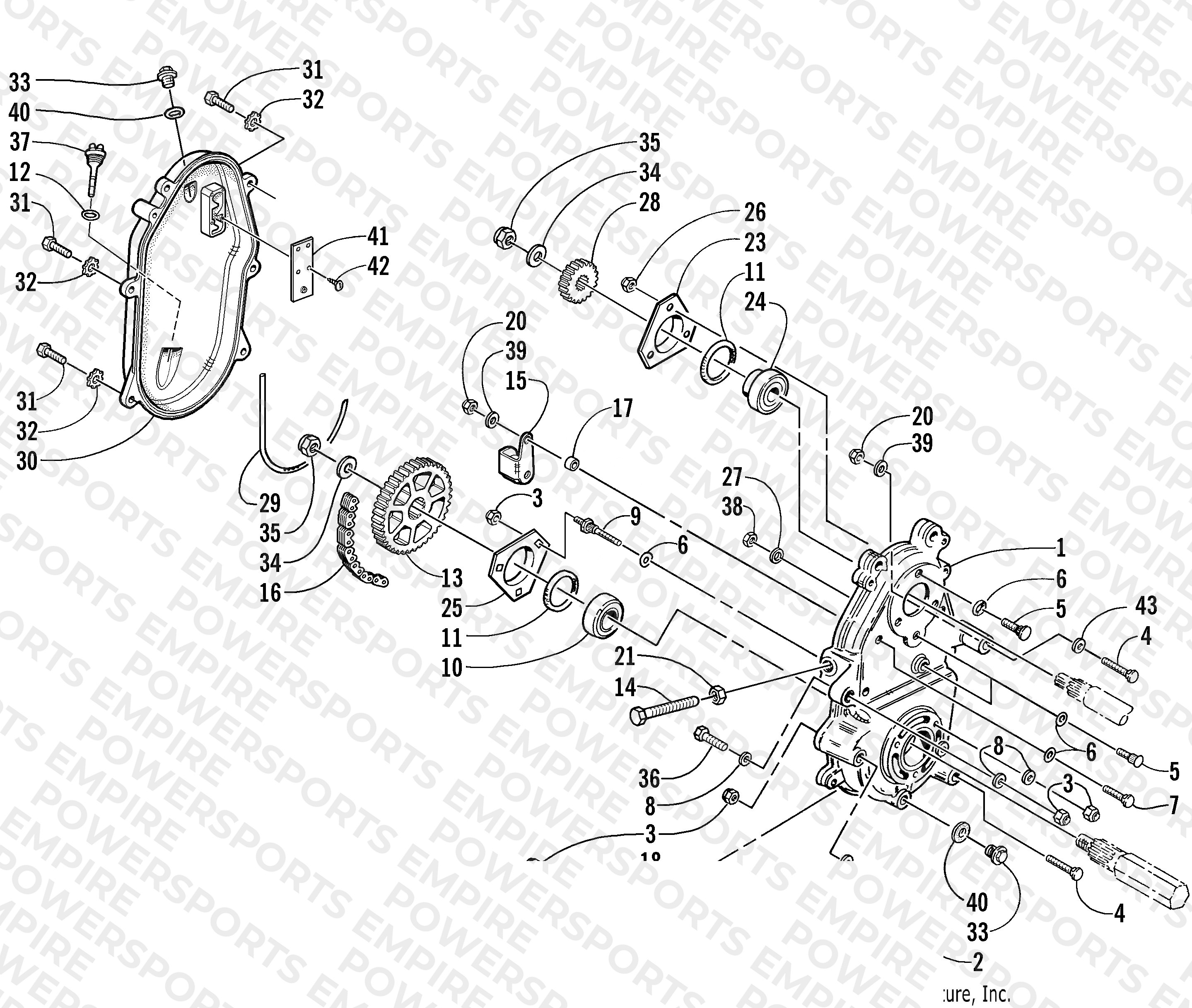 DRIVE/DROPCASE ASSEMBLY