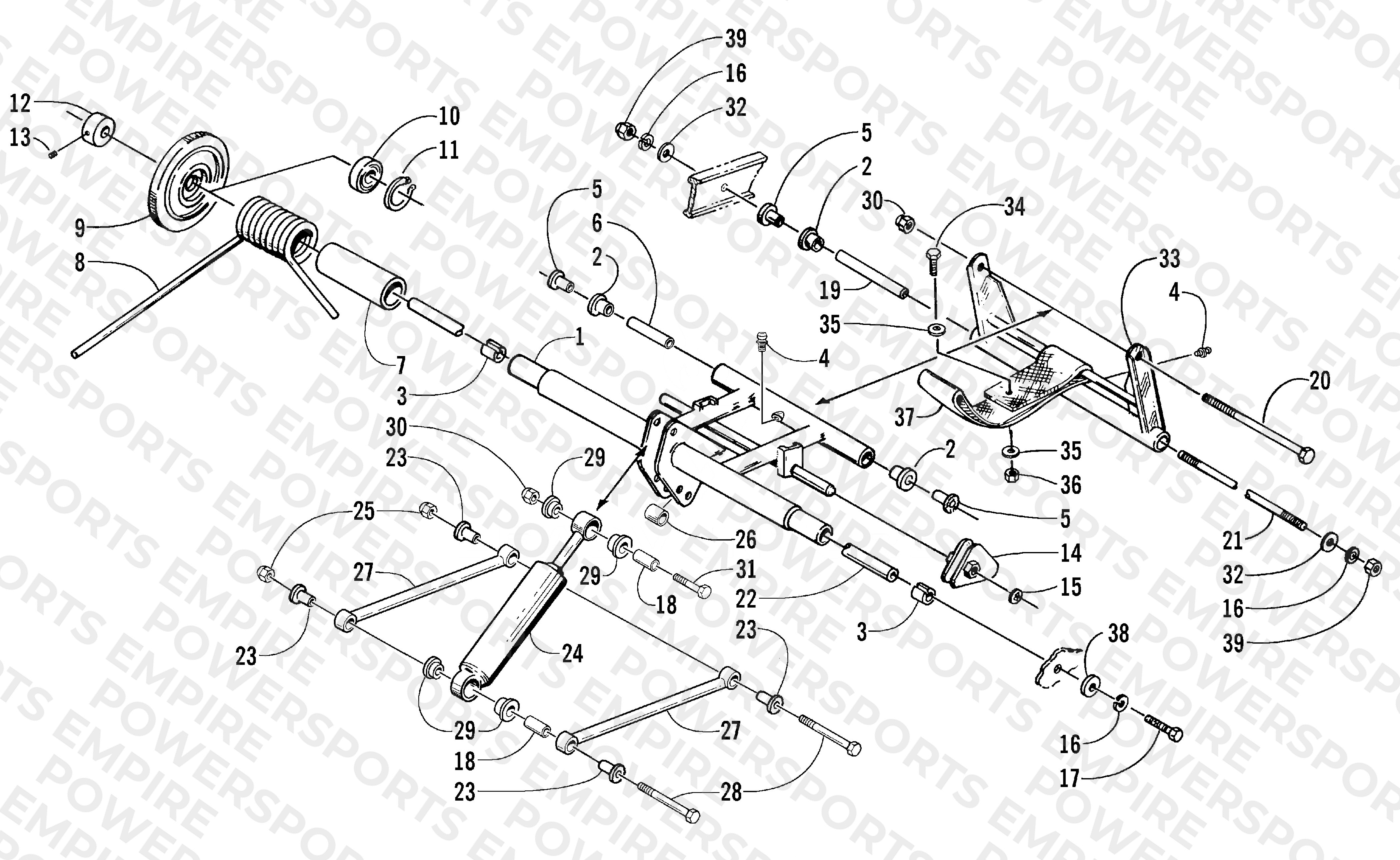 REAR SUSPENSION REAR ARM ASSEMBLY