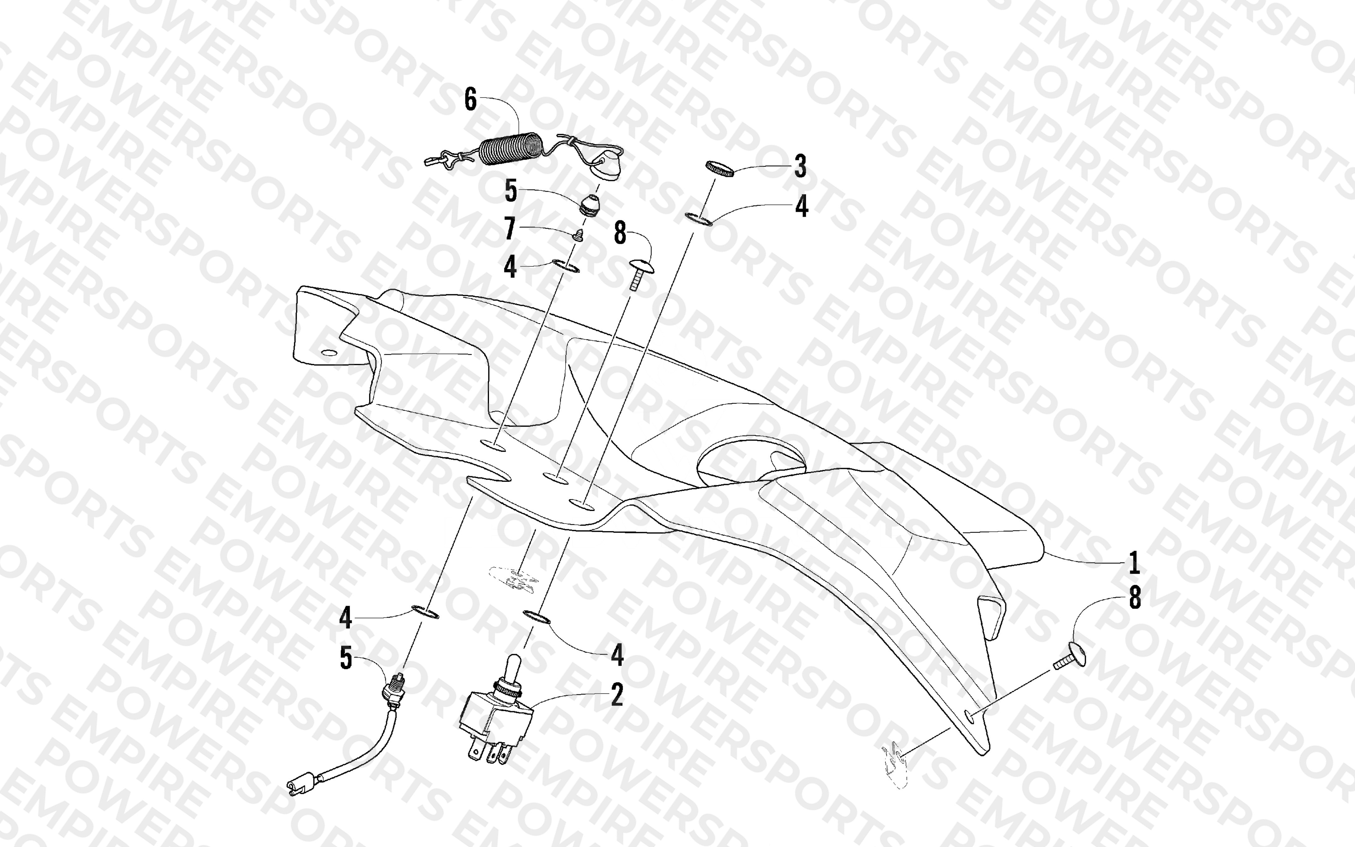 CONSOLE AND SWITCH ASSEMBLY