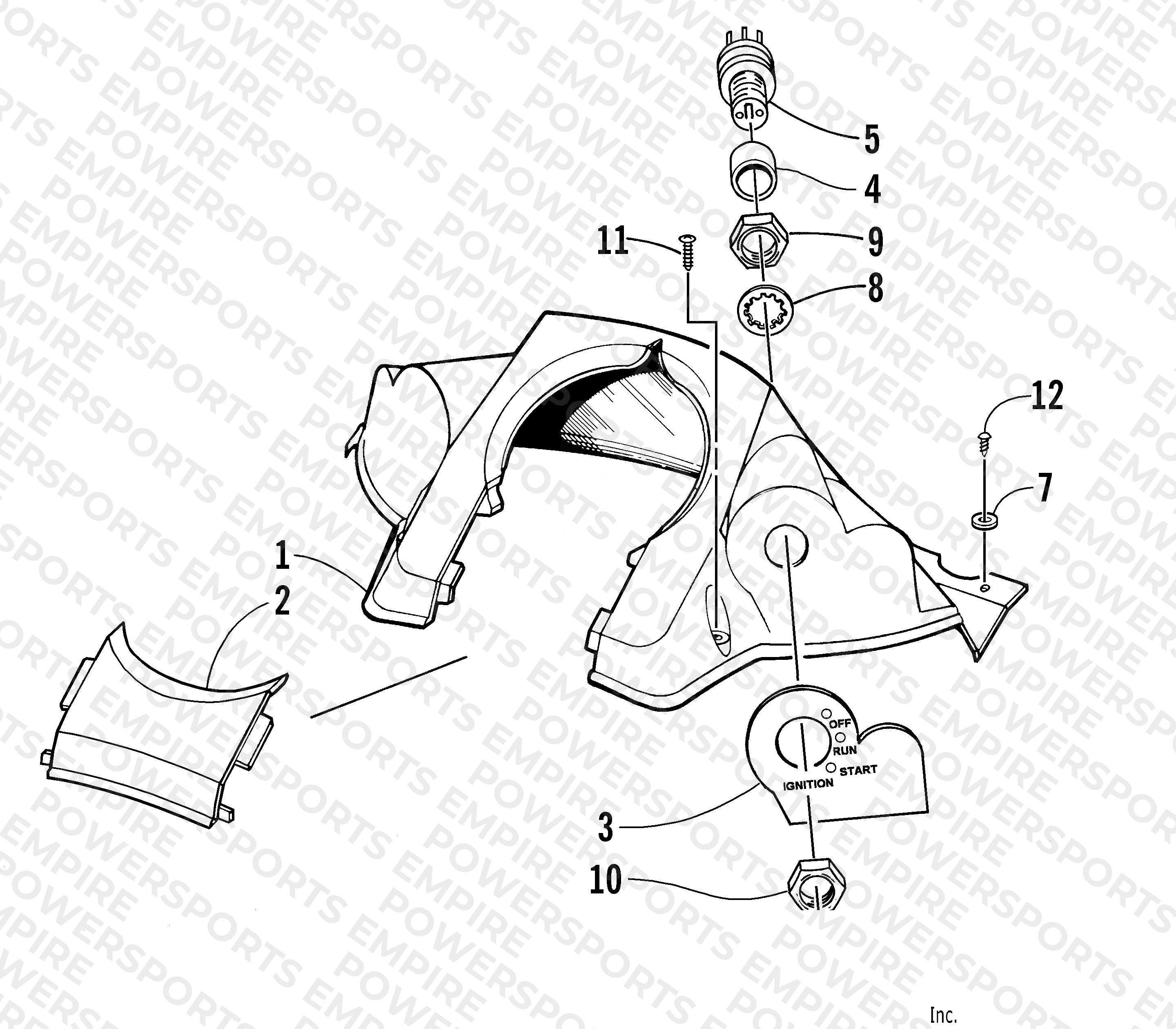 CONSOLE AND SWITCH ASSEMBLY