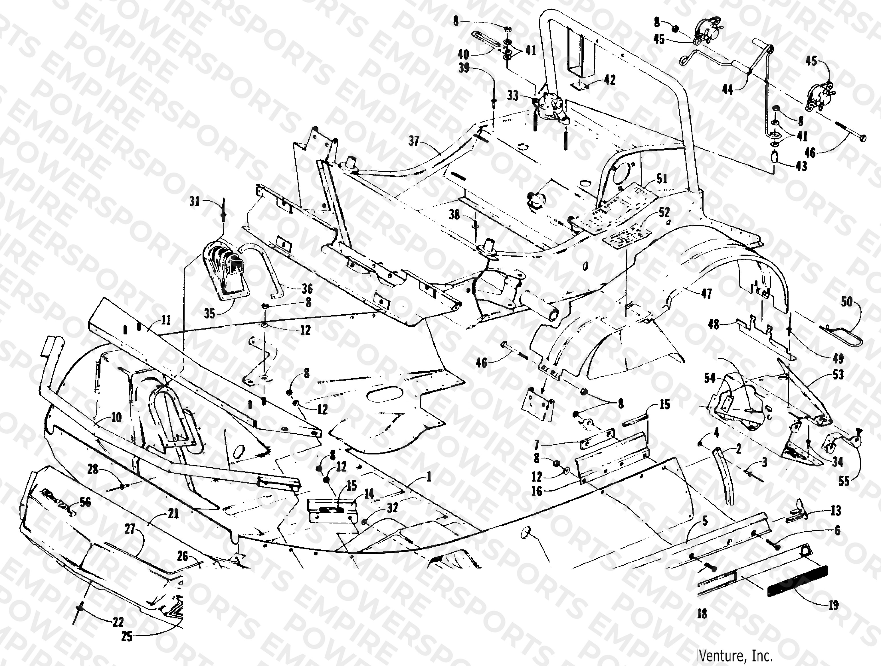 BELLY PAN AND FRONT FRAME