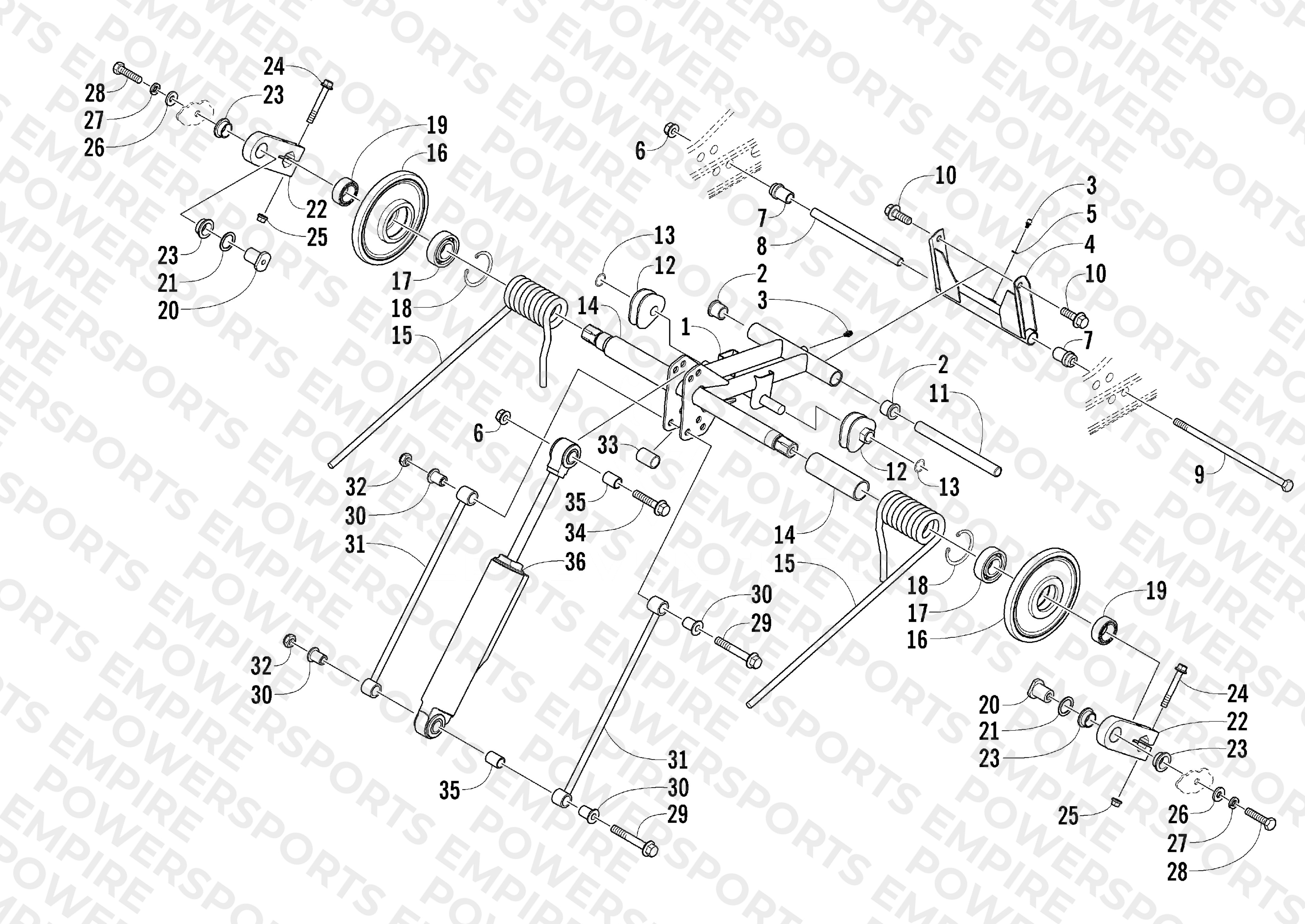 REAR SUSPENSION REAR ARM ASSEMBLY