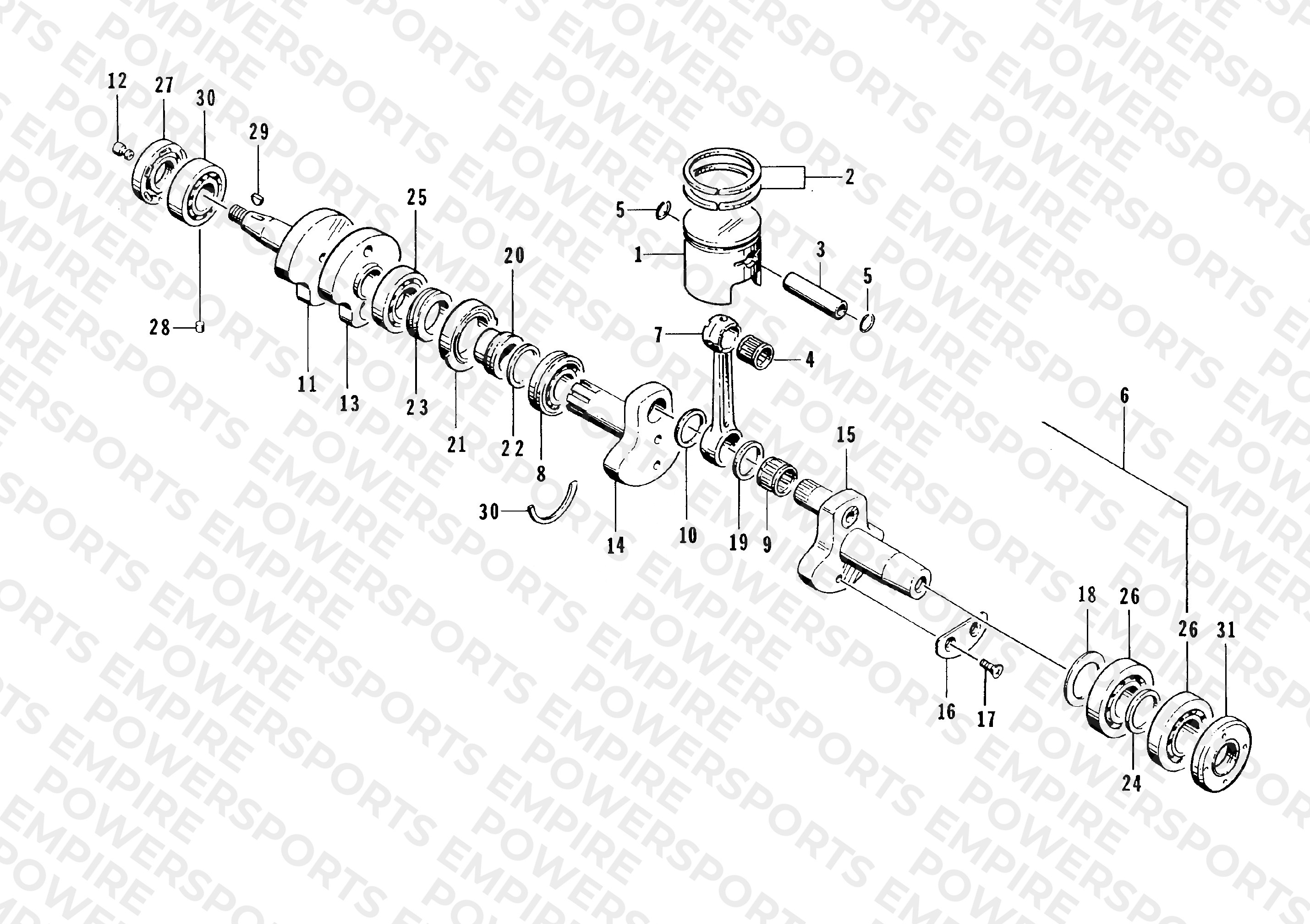PISTON AND CRANKSHAFT
