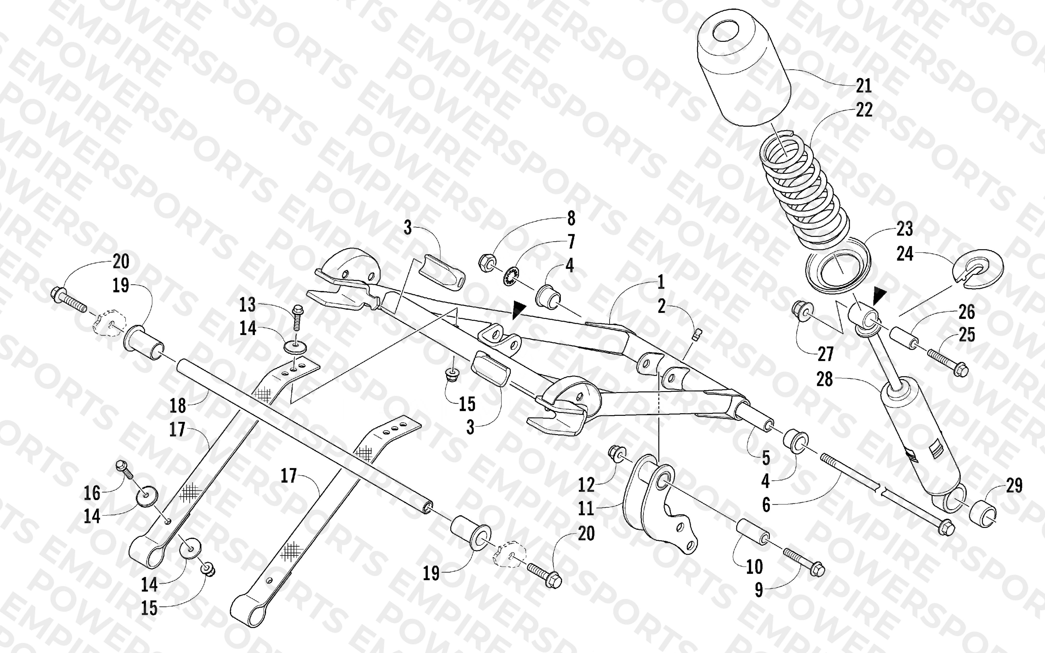 REAR SUSPENSION FRONT ARM ASSEMBLY