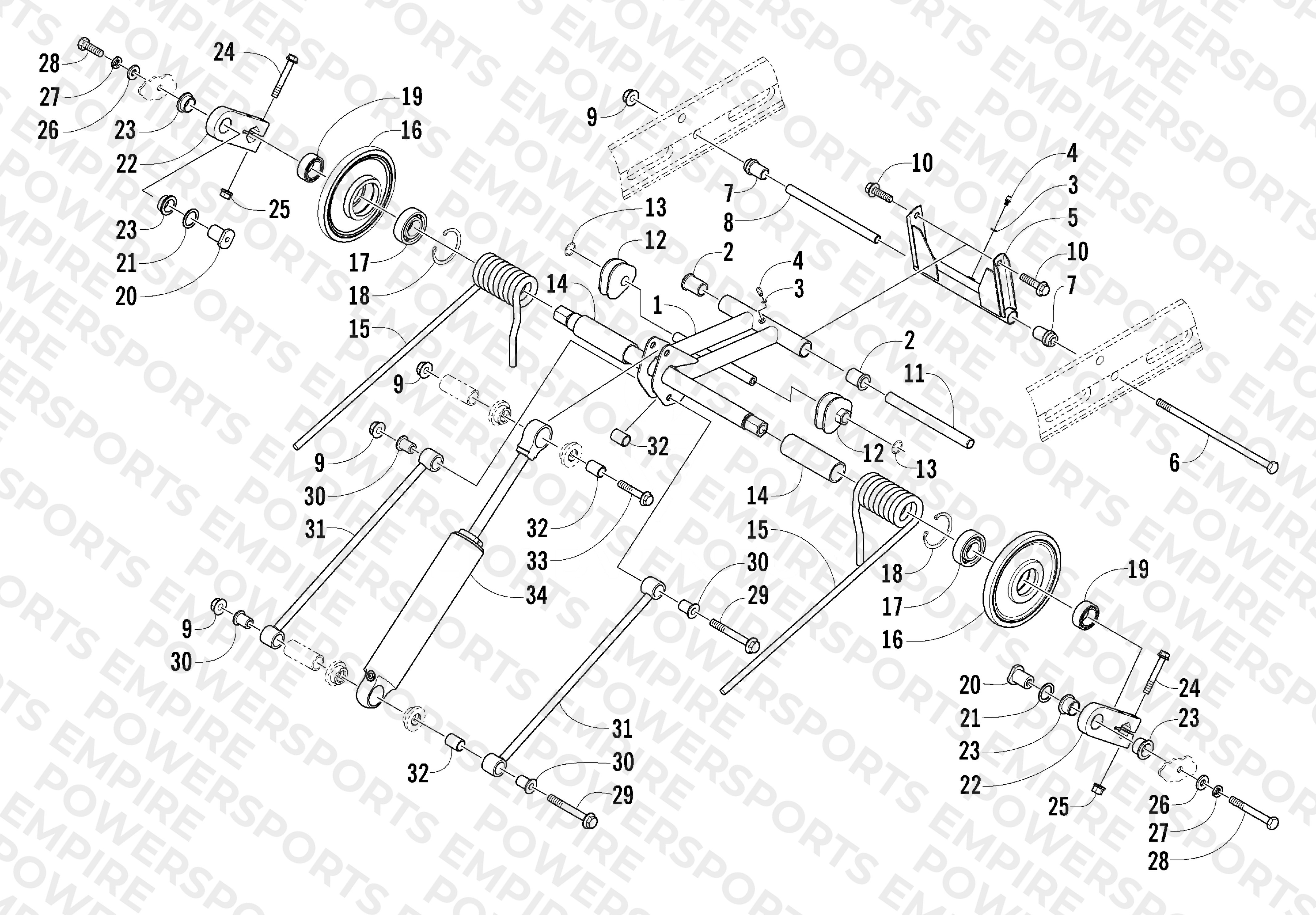 REAR SUSPENSION REAR ARM ASSEMBLY