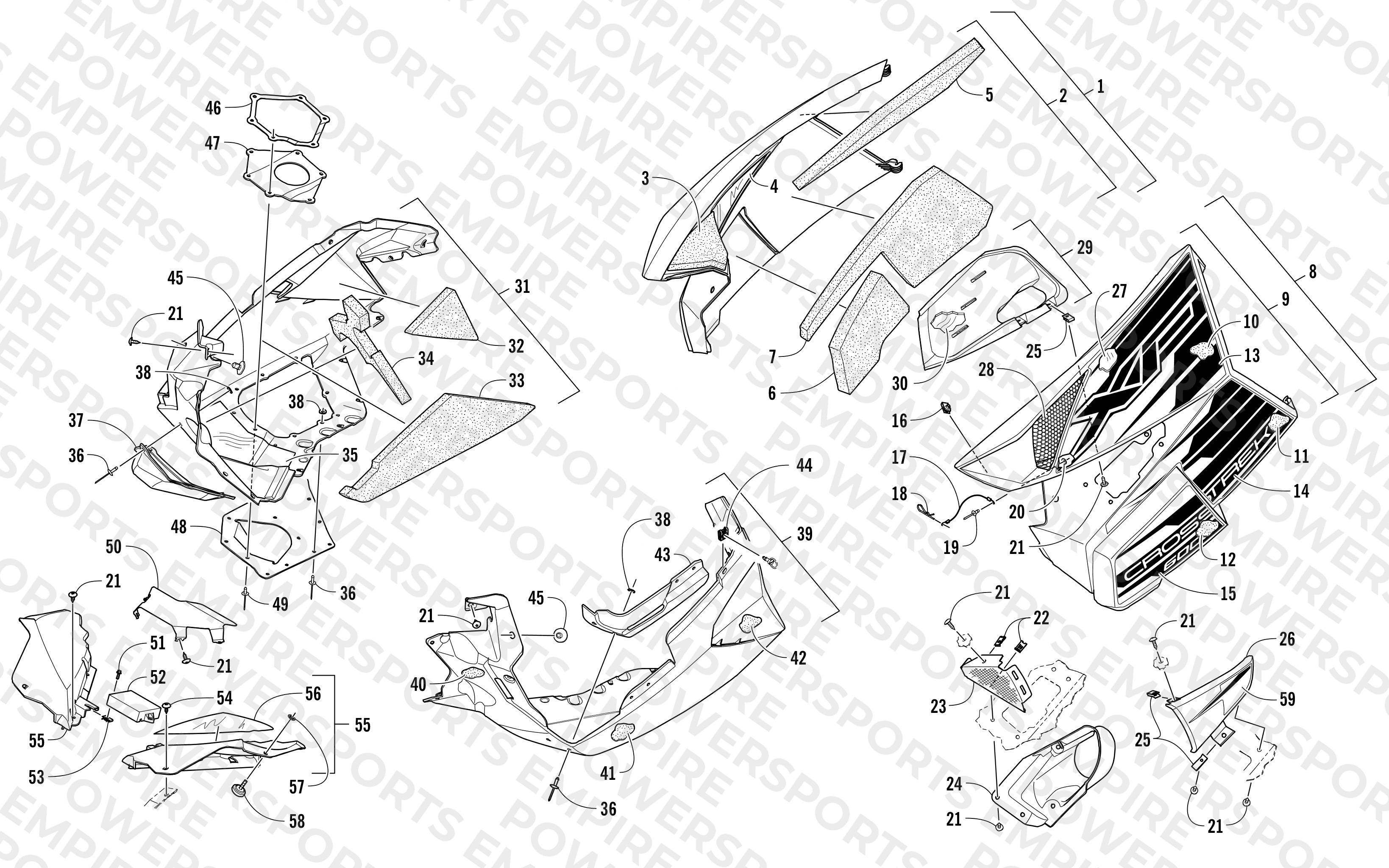 SKID PLATE AND SIDE PANEL ASSEMBLY