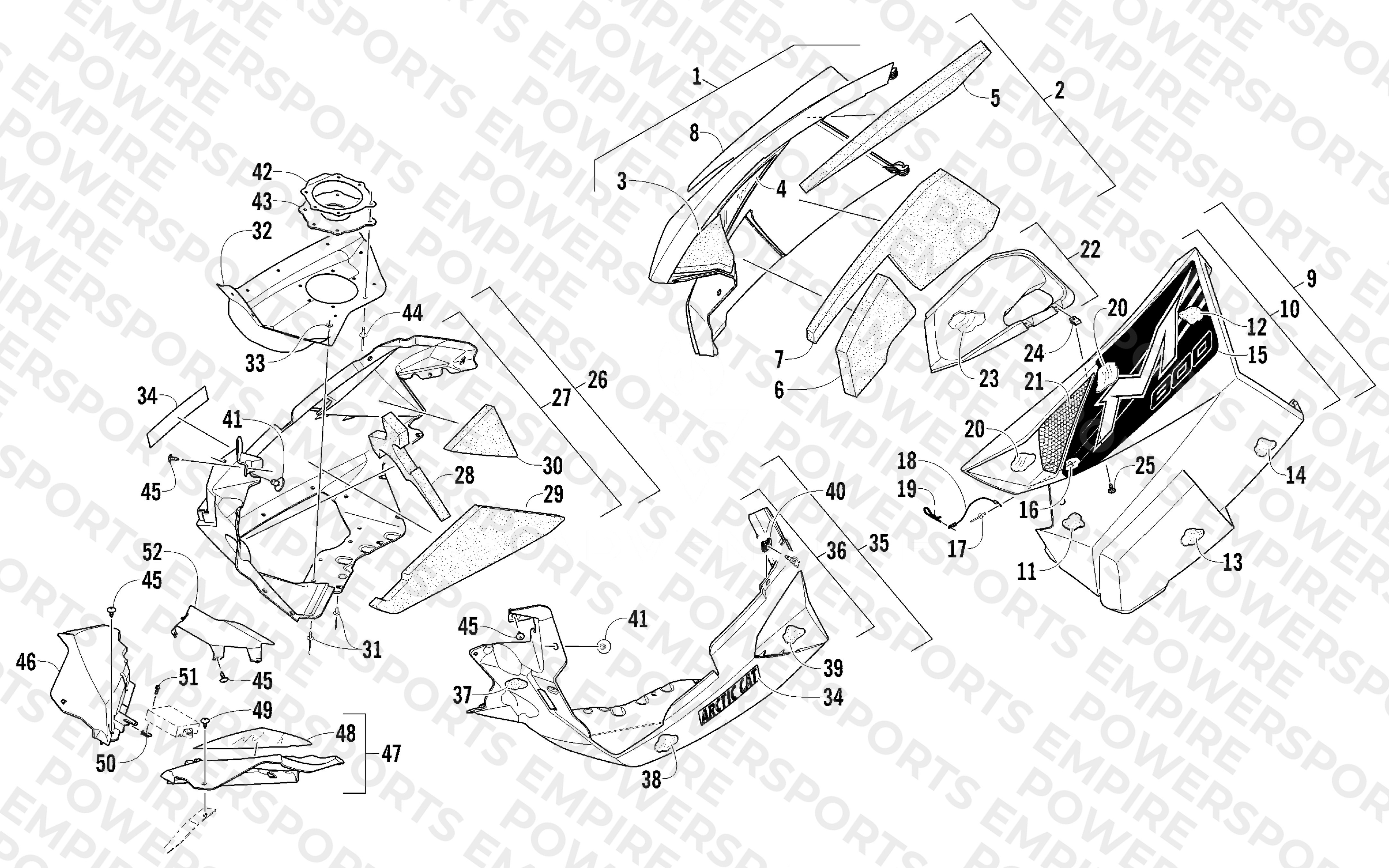 SKID PLATE AND SIDE PANEL ASSEMBLY