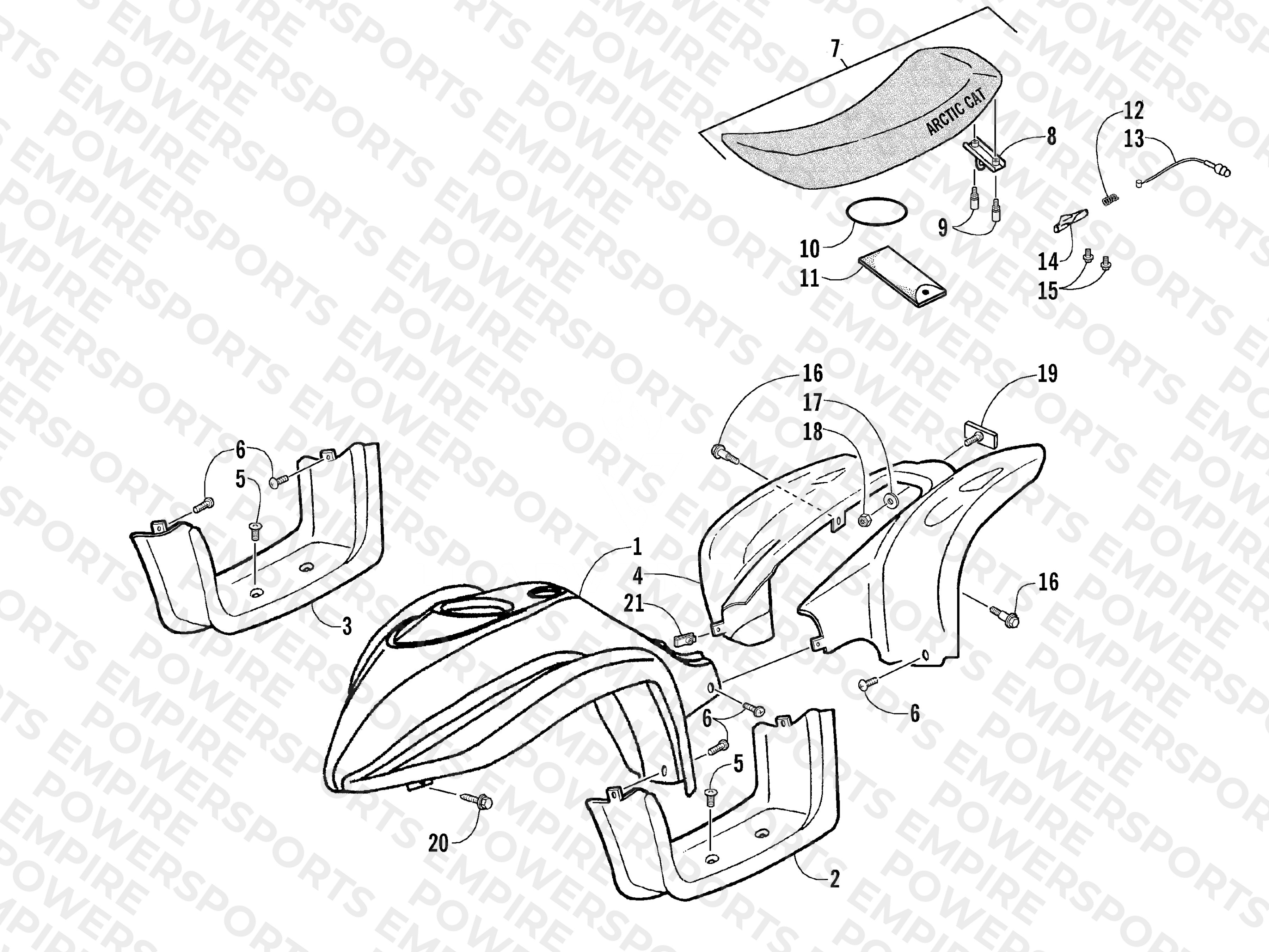 BODY AND SEAT ASSEMBLY