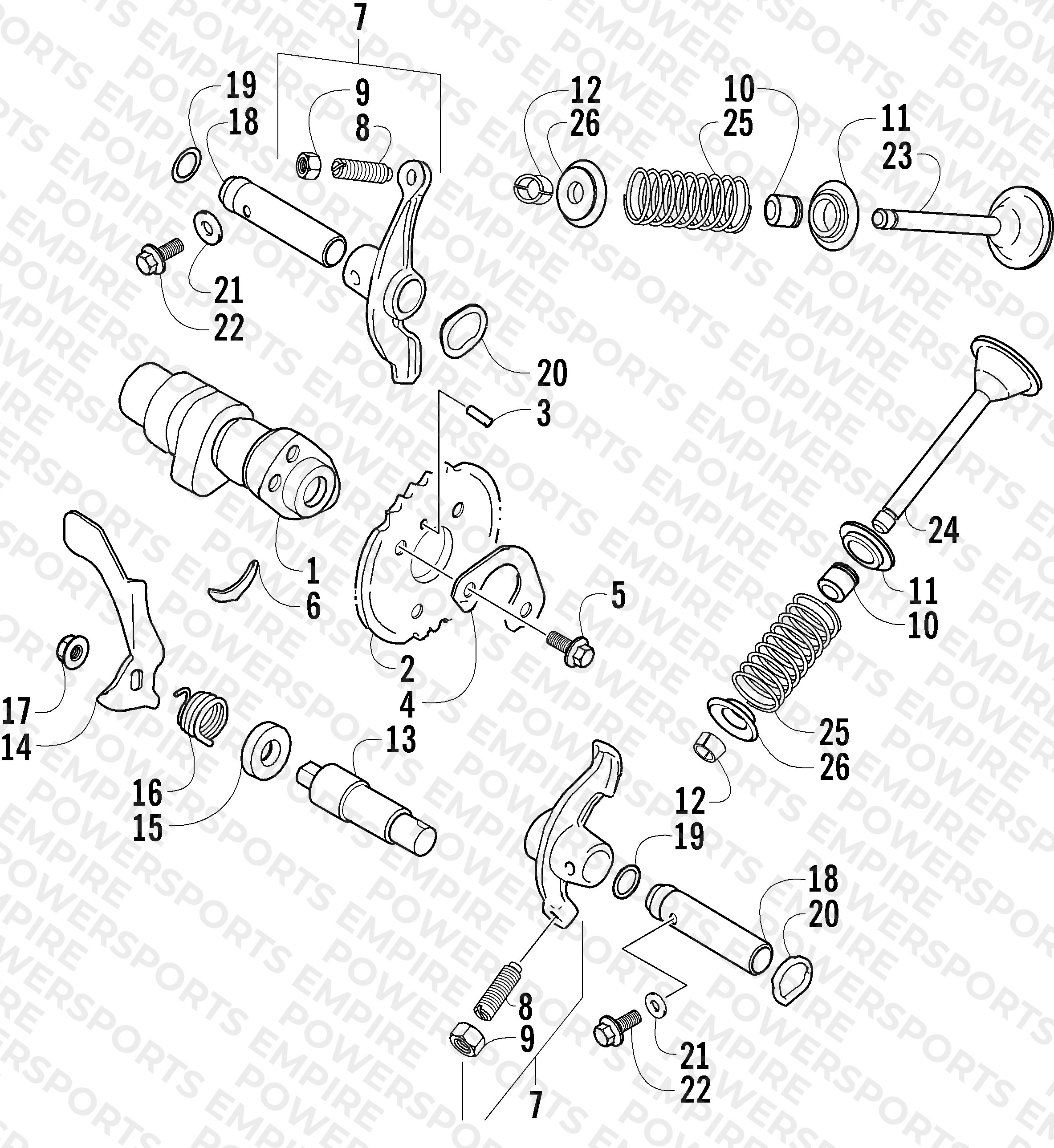 CAMSHAFT/VALVE ASSEMBLY